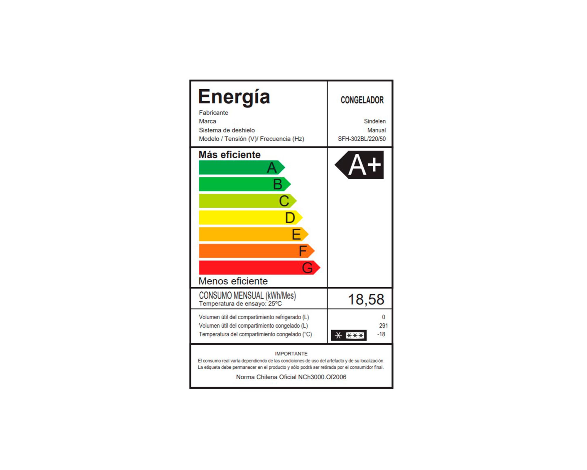 Freezer horizontal SFH-302BL blanco 300 lt-3