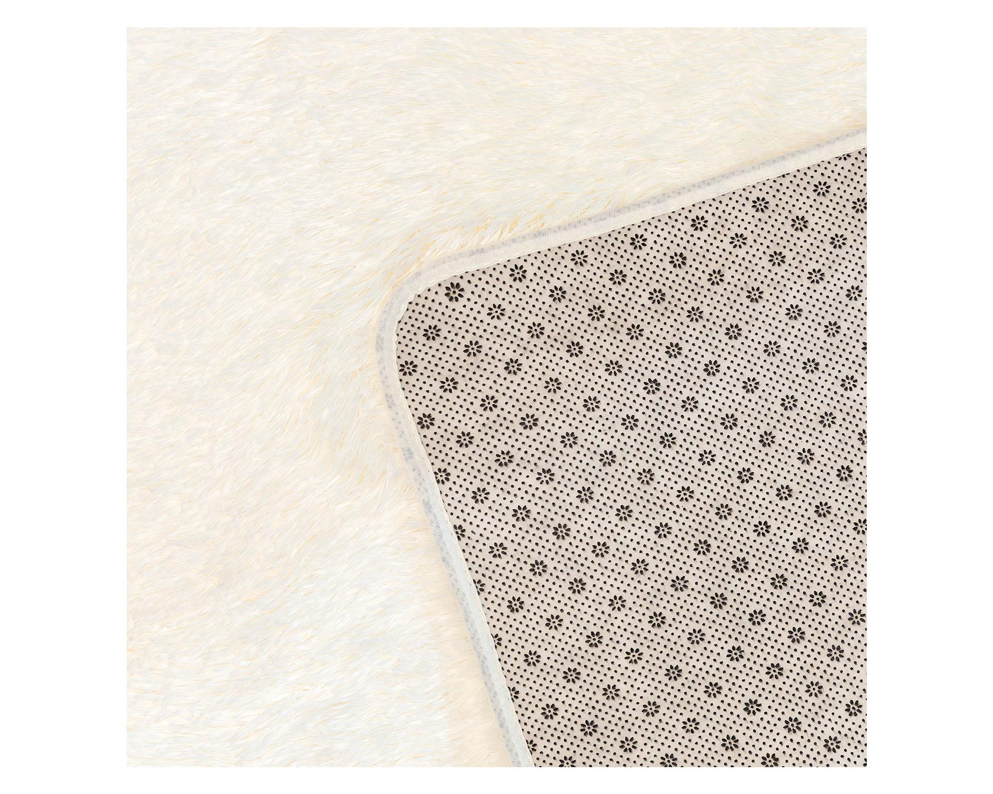 Alfombra Shaggy tofu white 120x180 cm-1
