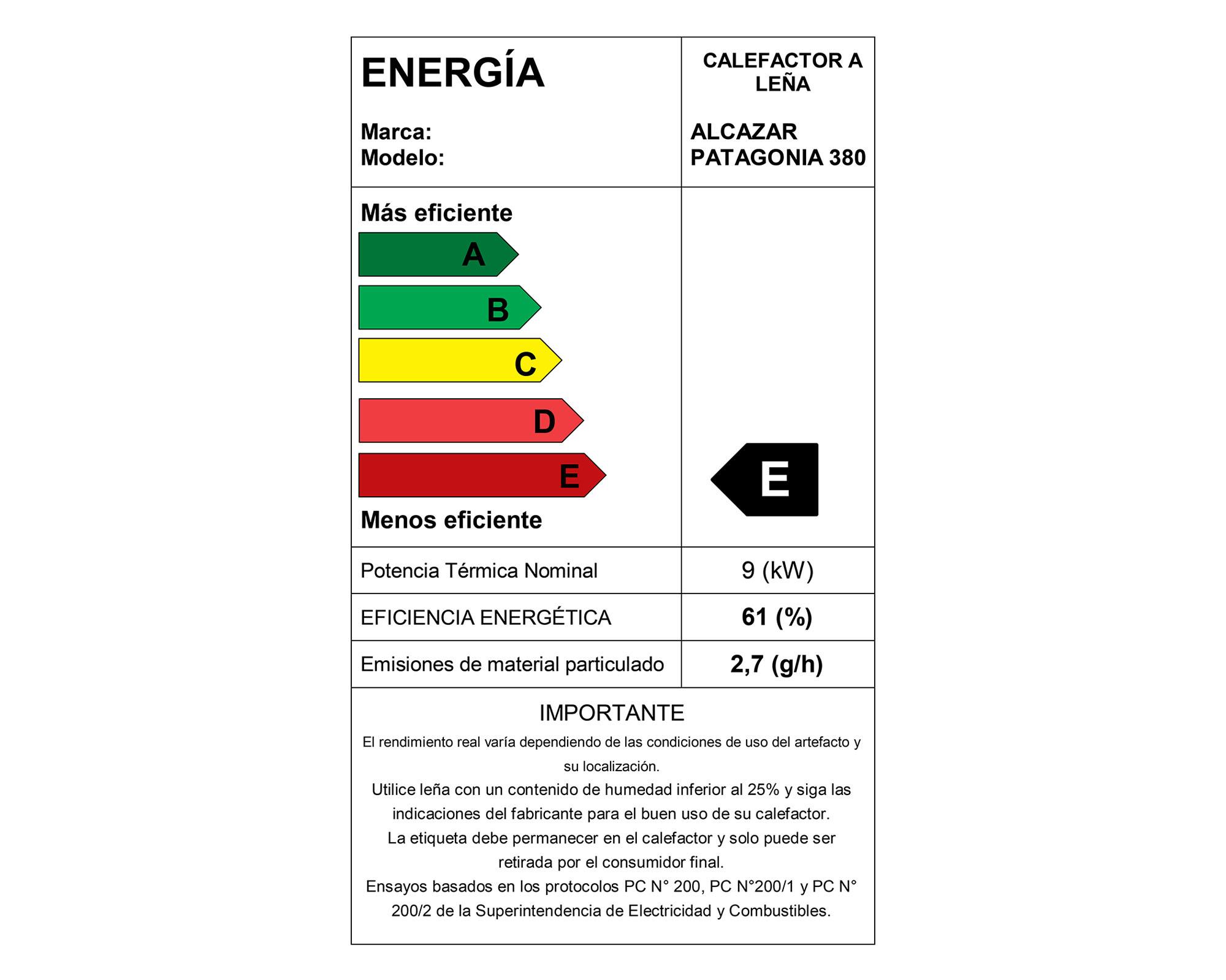 Estufa a leña Patagonia 380 9 kW burdeo-4