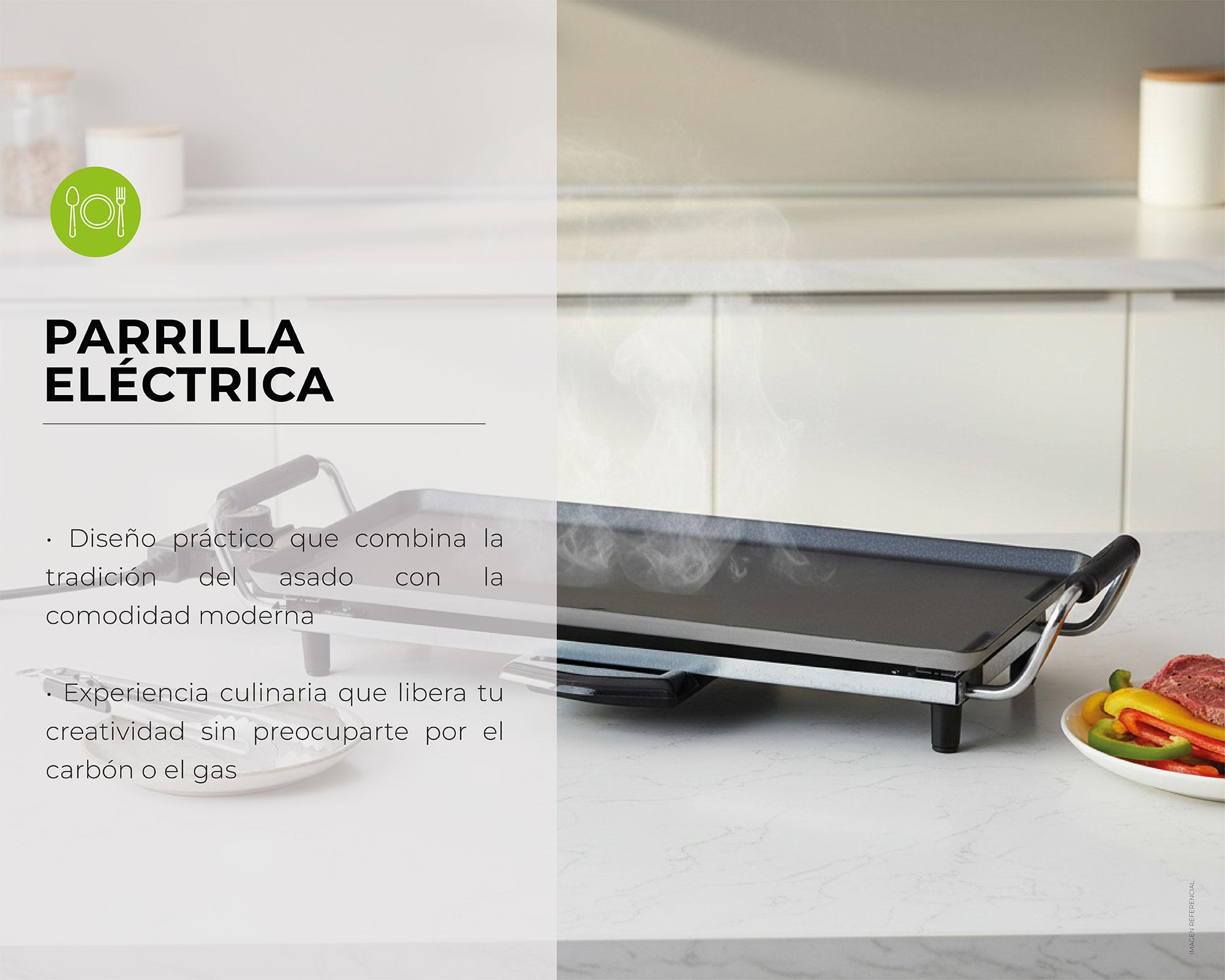 Parrilla eléctrica 1800W EG4423 negro-3