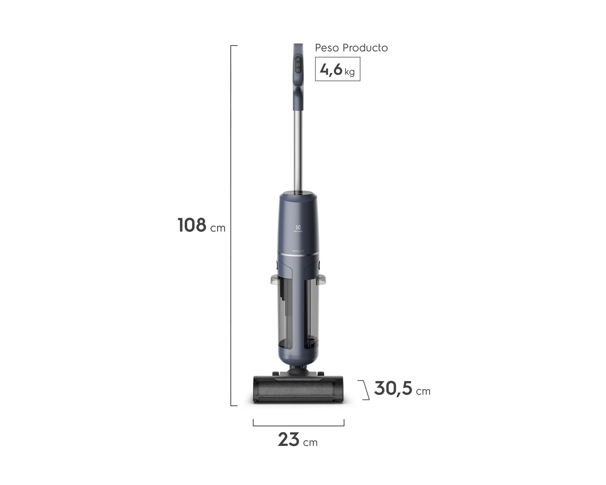 Aspiradora mopa inalámbrica EMC2500 azul 350W-6