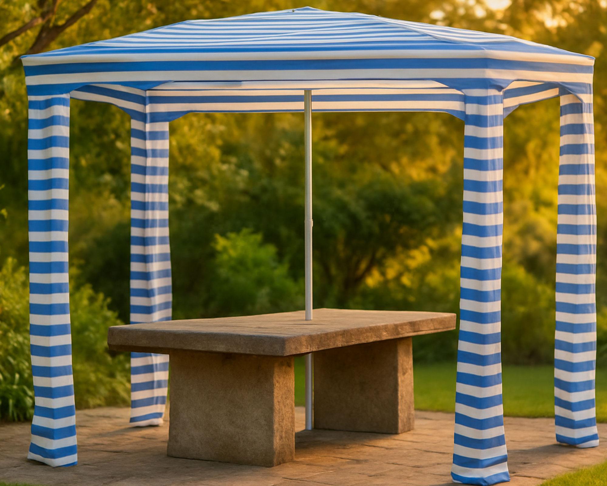 Quitasol playa tipo pérgola 240x200x200 cm-14