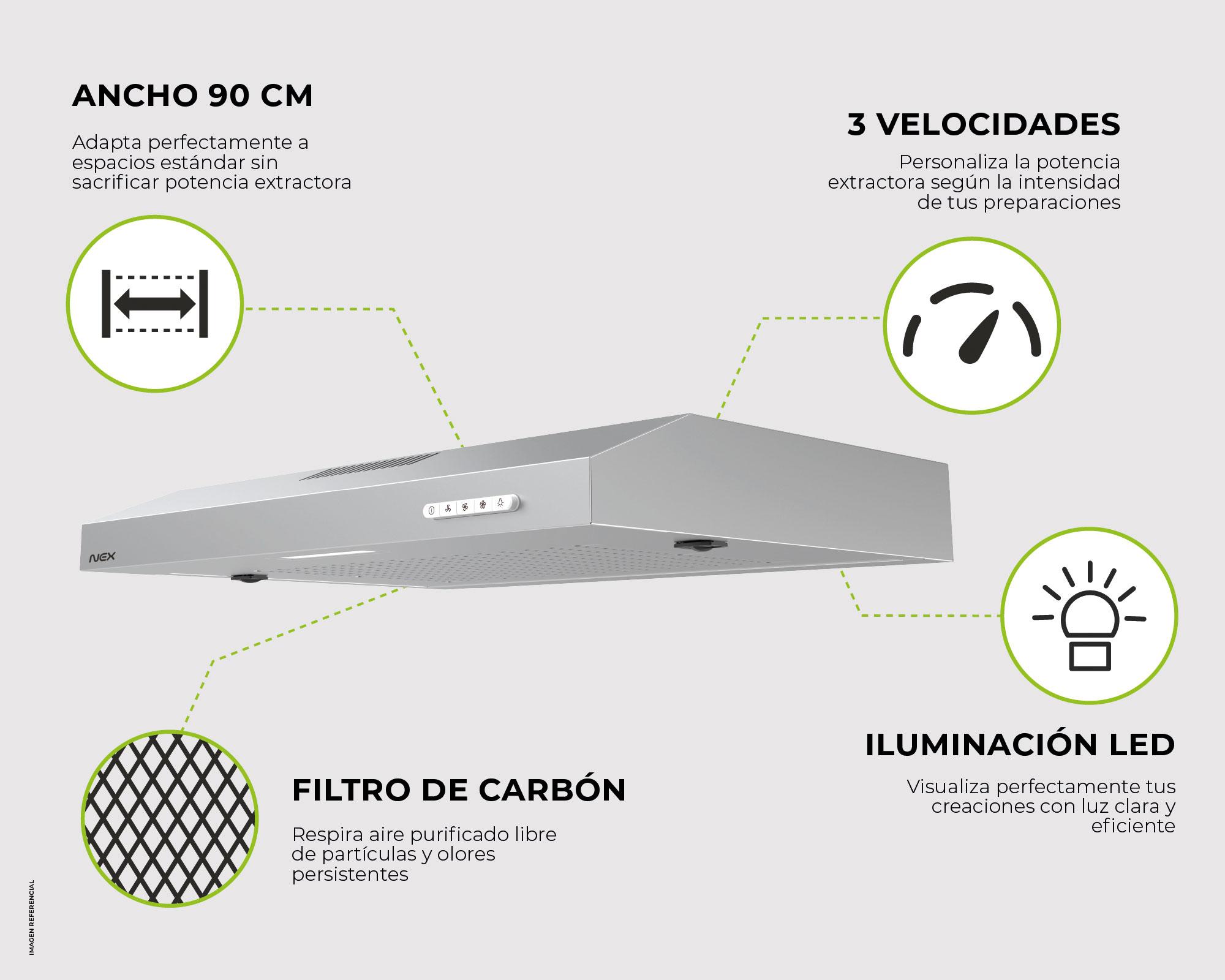 Campana decorativa colgante Tipo Slim RHCG-9026-6