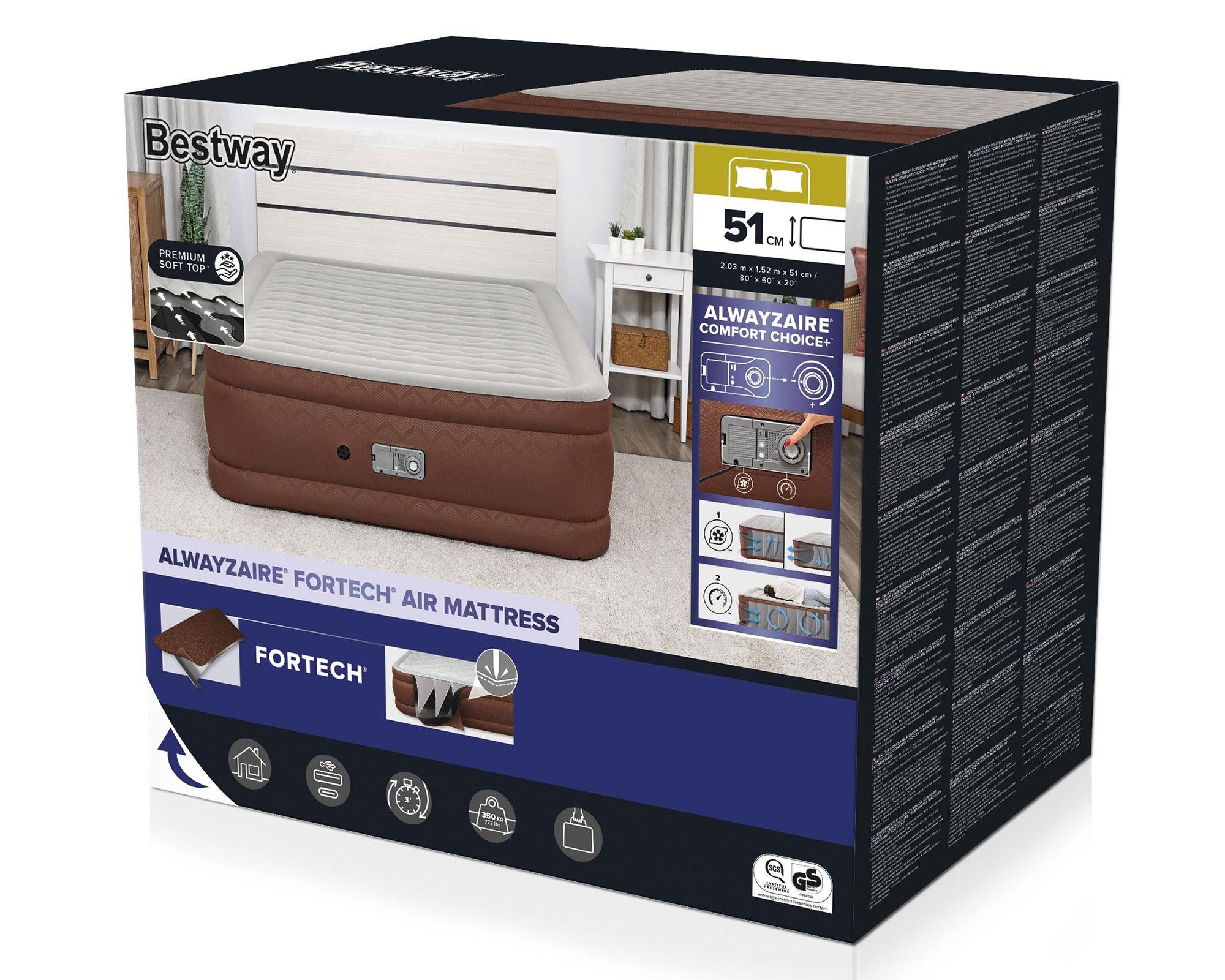 Colchón inflable AlwayzAire Fortech 51x152x203 cm-8