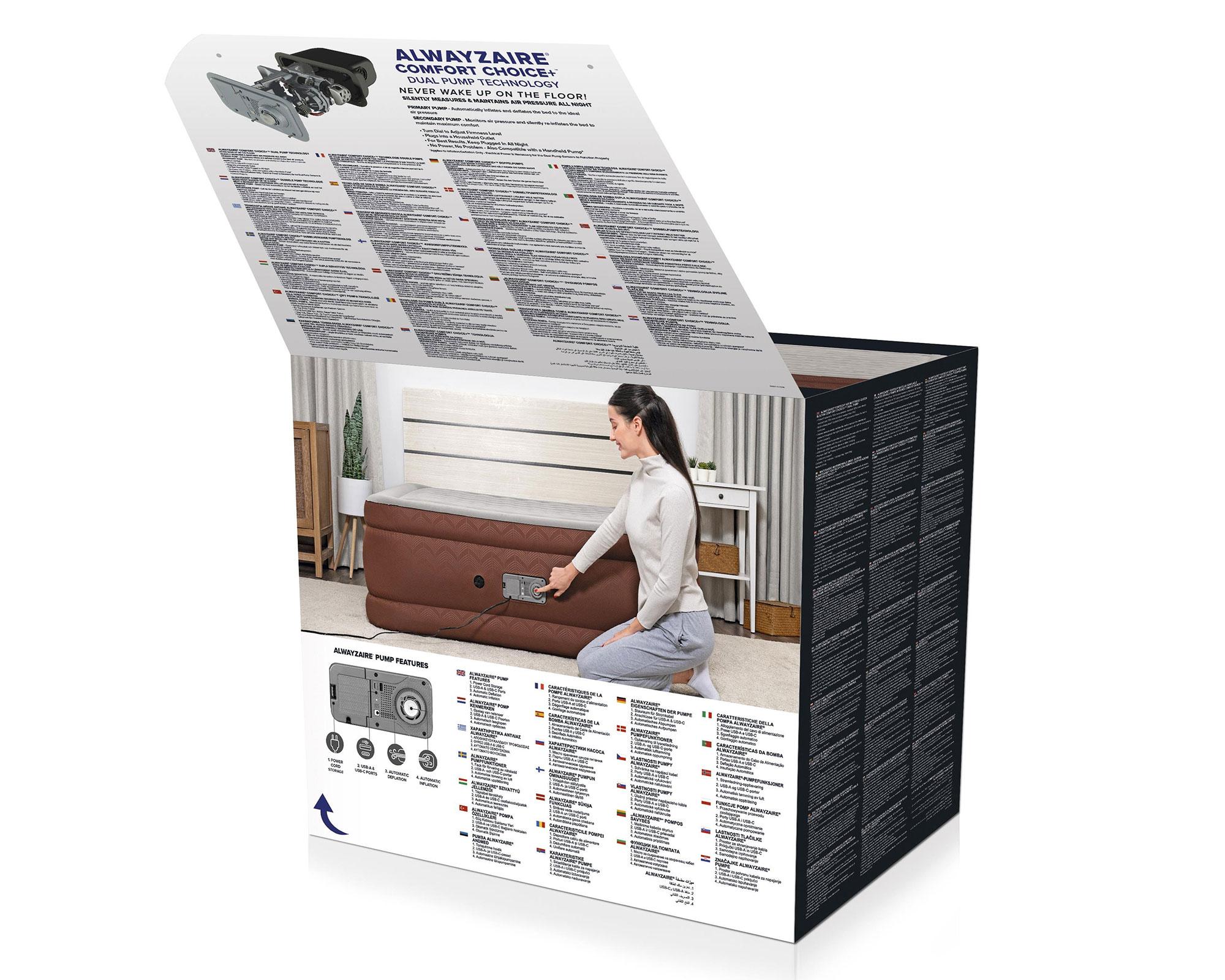 Colchón inflable AlwayzAire Fortech 51x152x203 cm-9