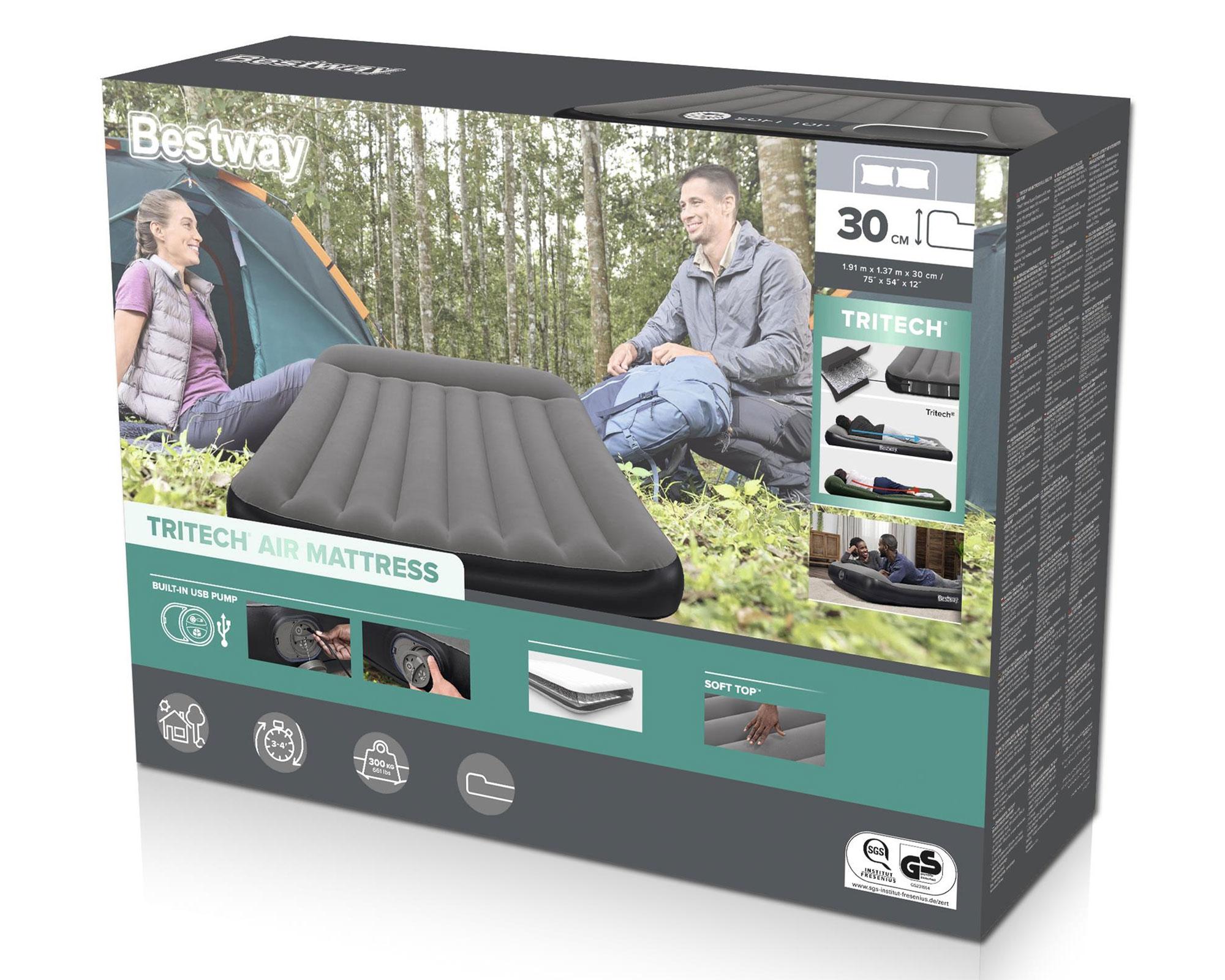 Colchón inflable Tritech 30x137x191 cm-10