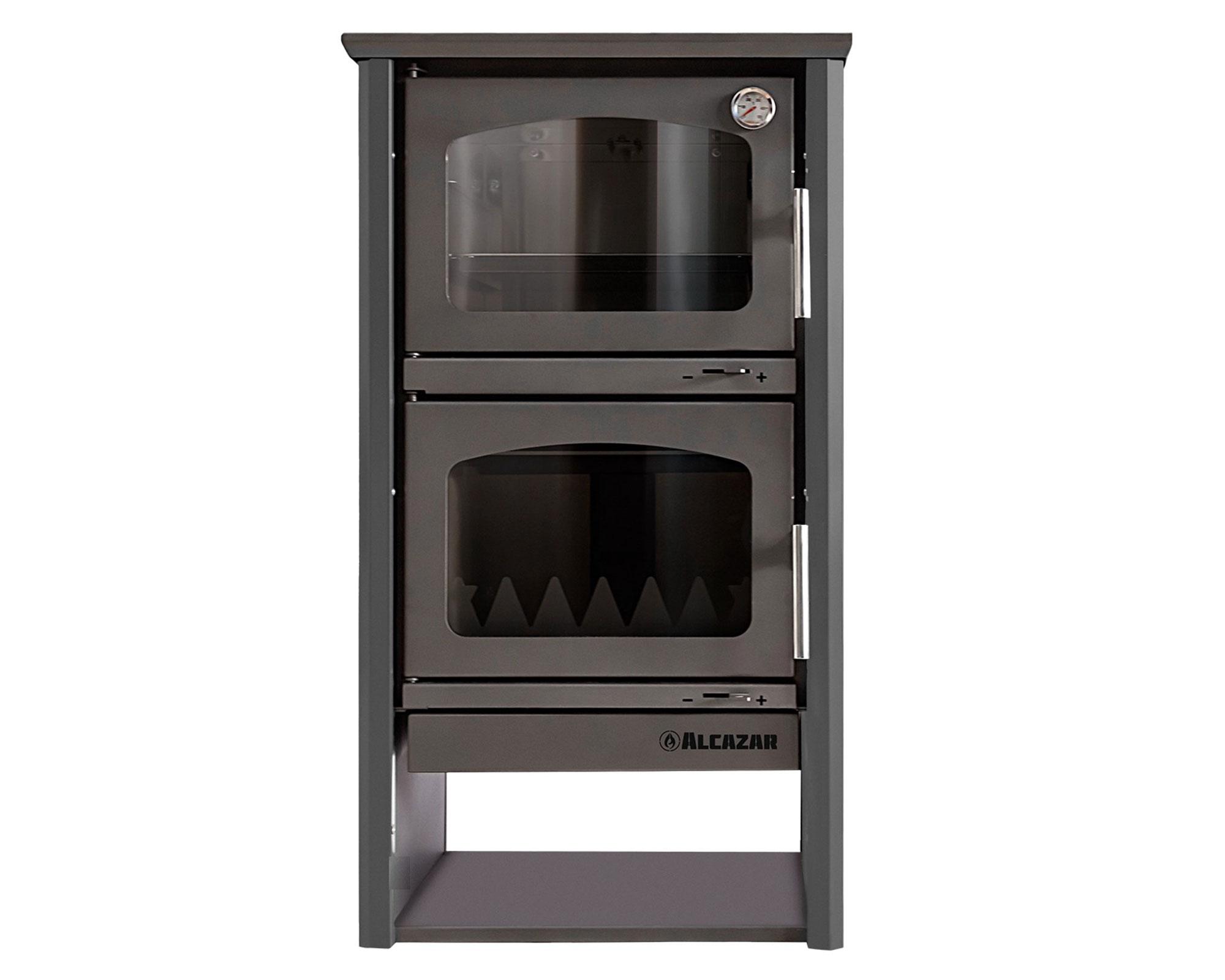 Cocina combustión lenta Ofen gris-4