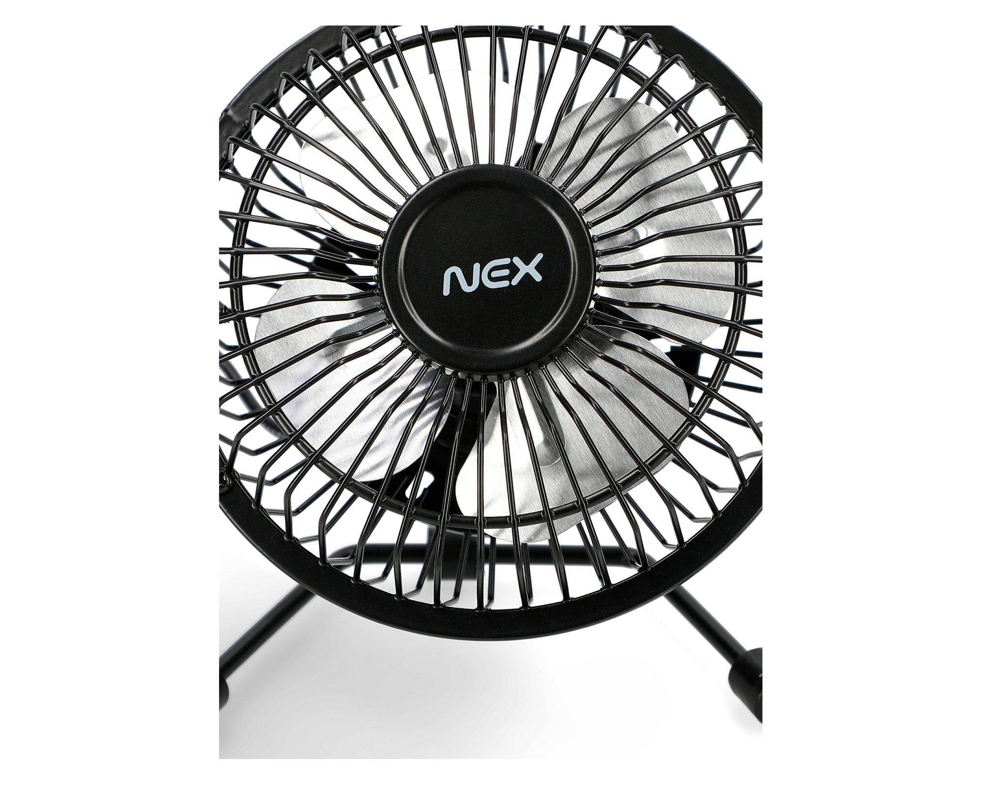 Ventilador USB negro 4''-4
