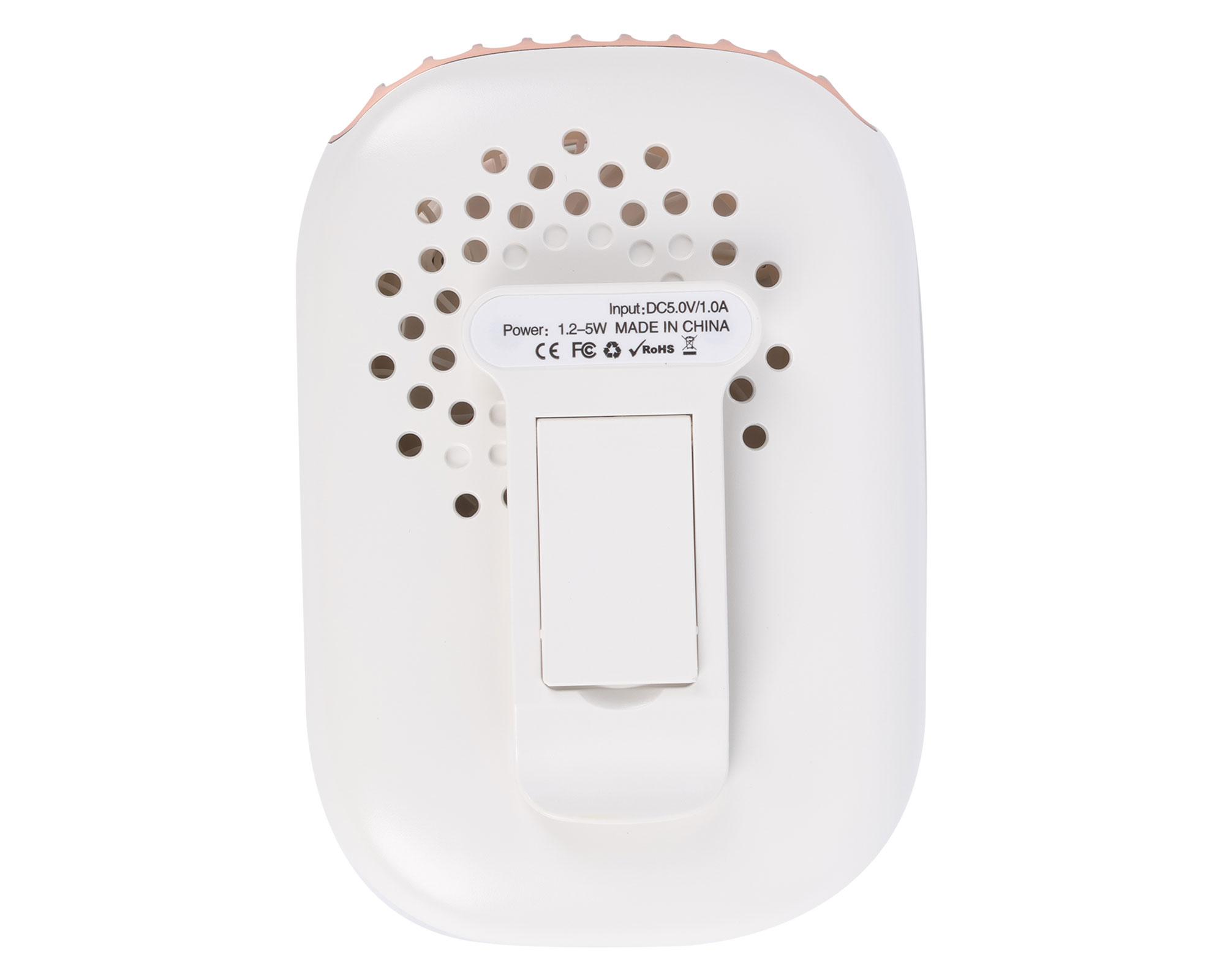 Ventilador recargable USB Lanyard blanco-3