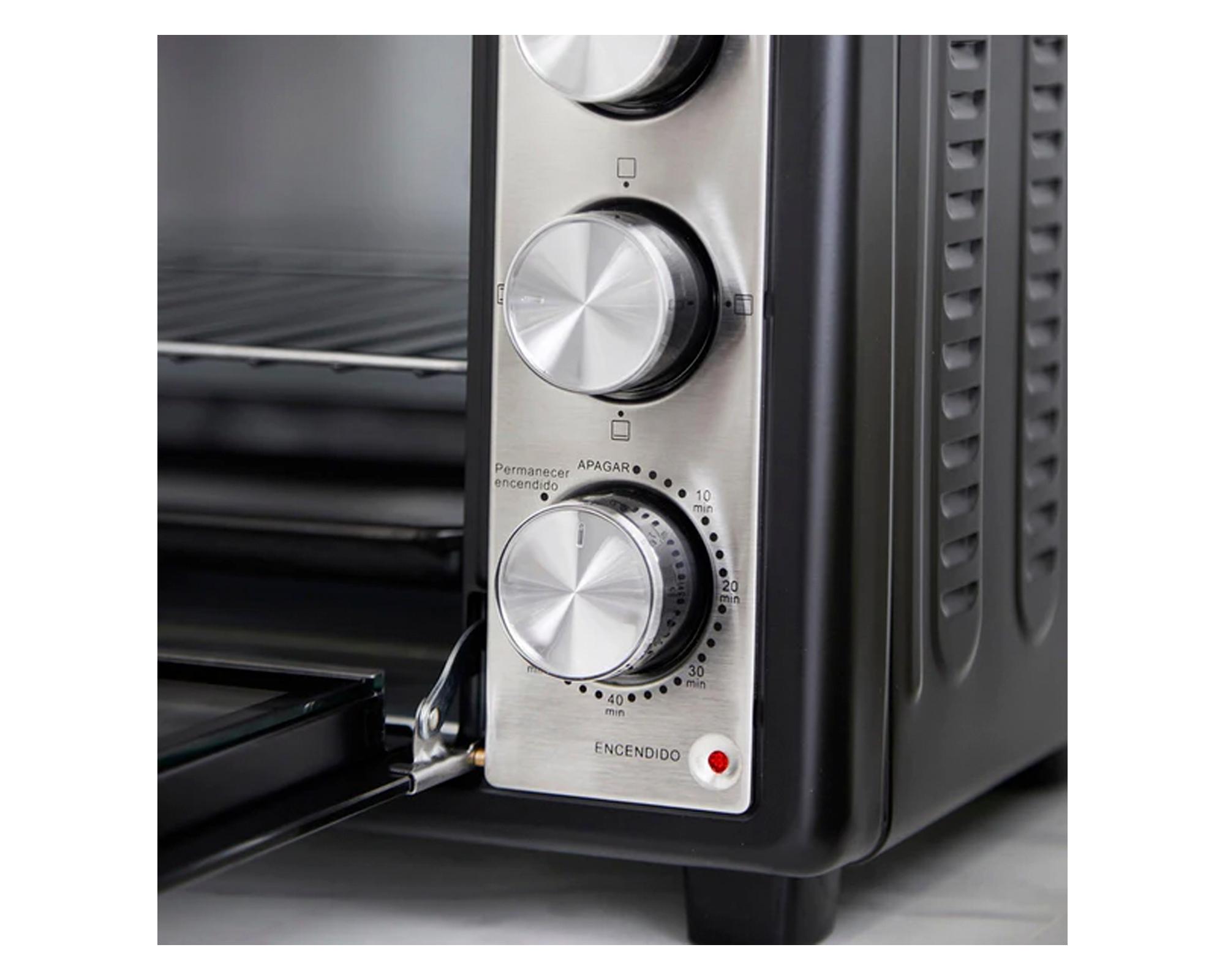 Horno eléctrico Compact plus KR-F25N-10DKH negro 25L-2