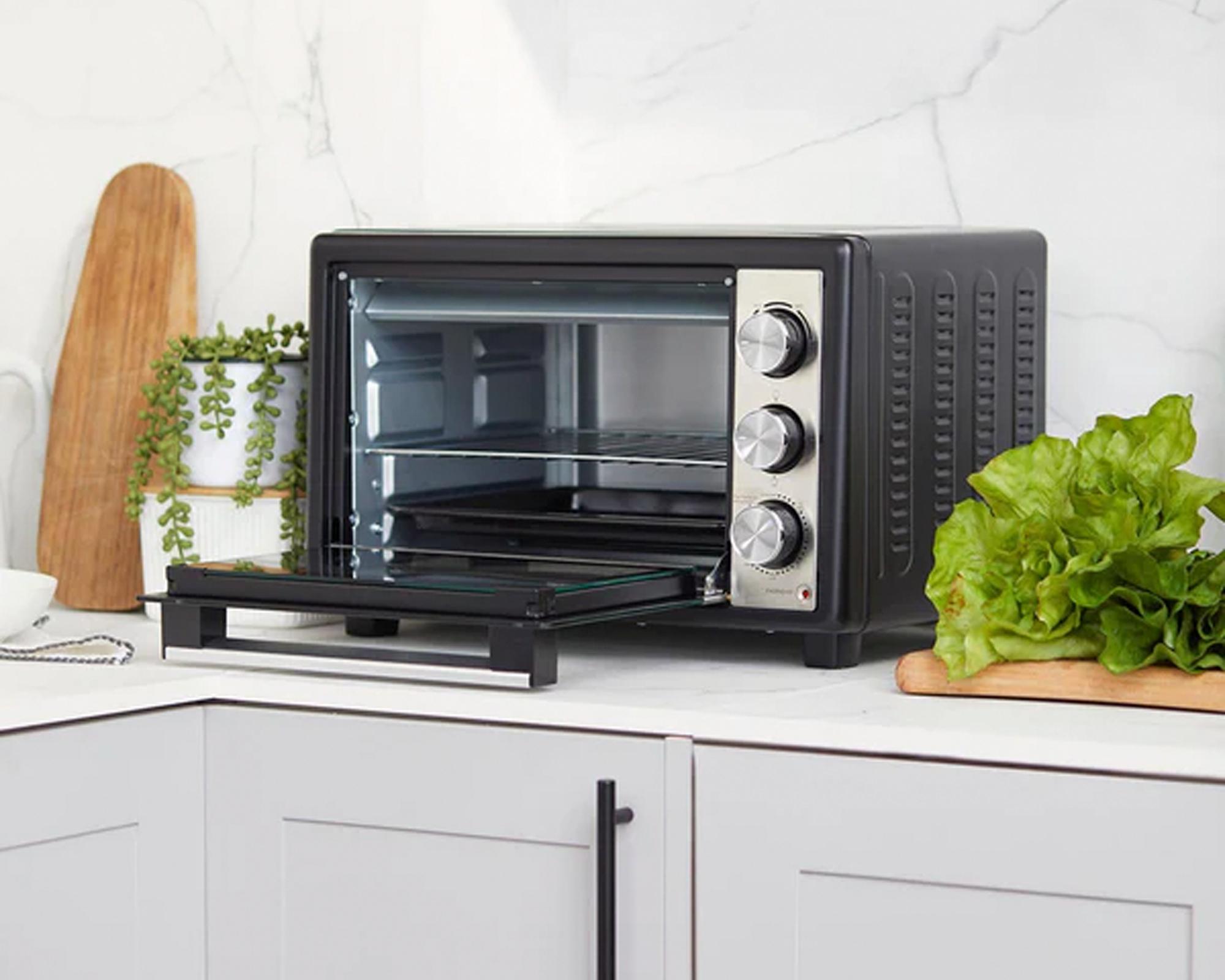 Horno eléctrico Compact plus KR-F25N-10DKH negro 25L-3