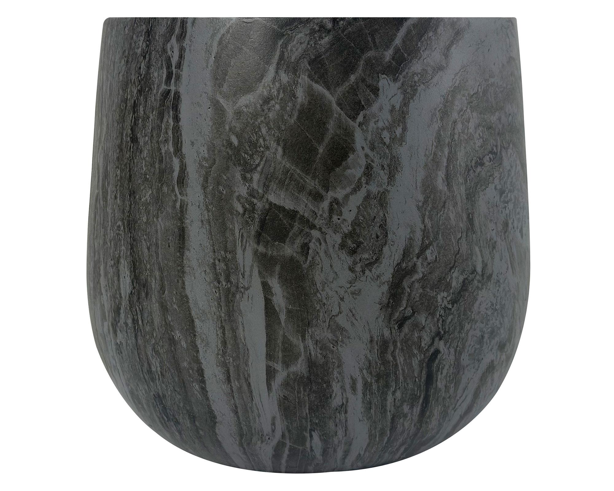 Maceta autorregante Stone grafito 33 cm-2