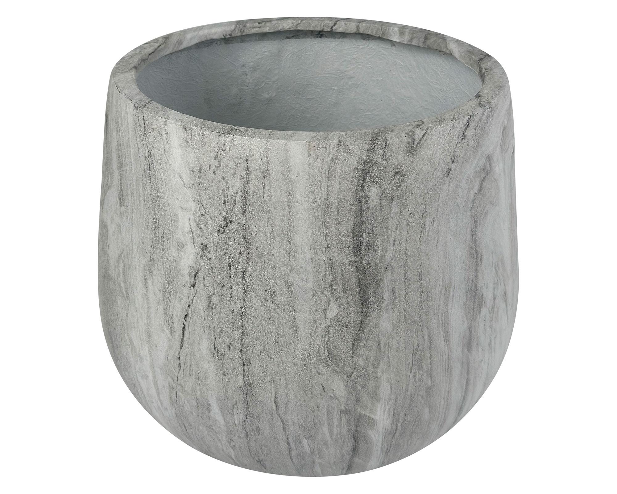 Maceta autorregante Stone gris 33 cm-3