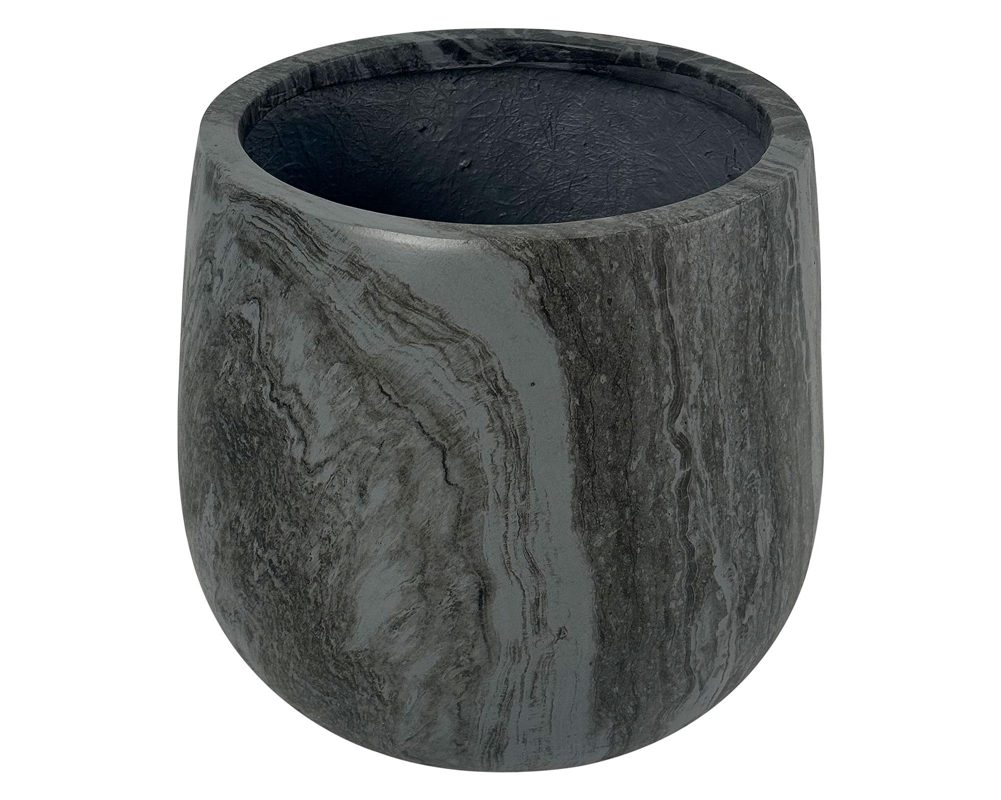 Maceta autorregante Stone grafito 28 cm-2