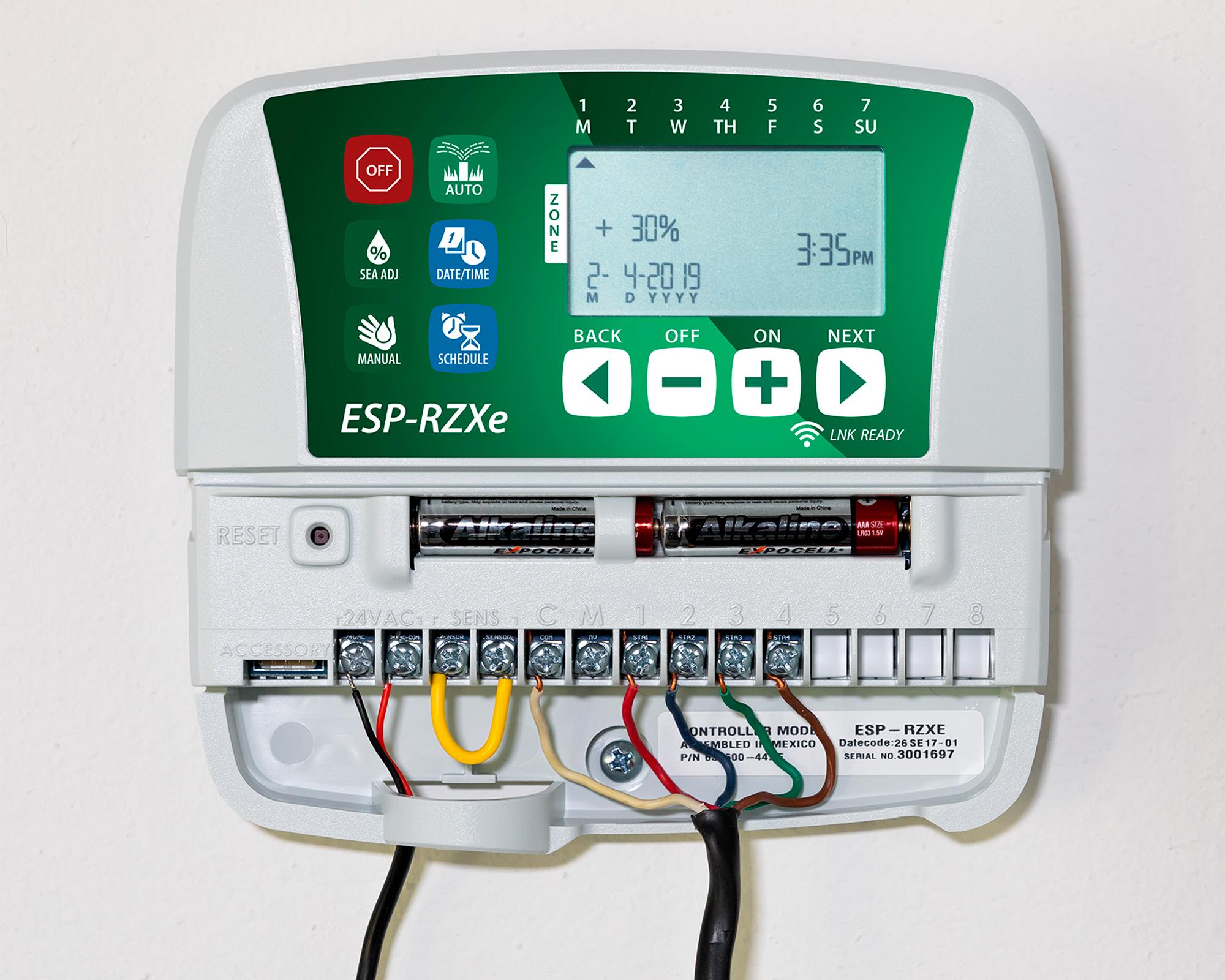 programador de riego RZX-400I  blanco 4 estaciones interior-1