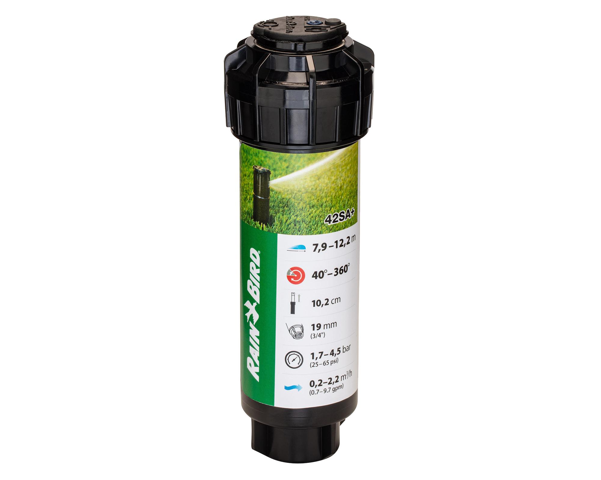 Aspersor rotor ajustable 42SA negro 7.9/12.2 m-0