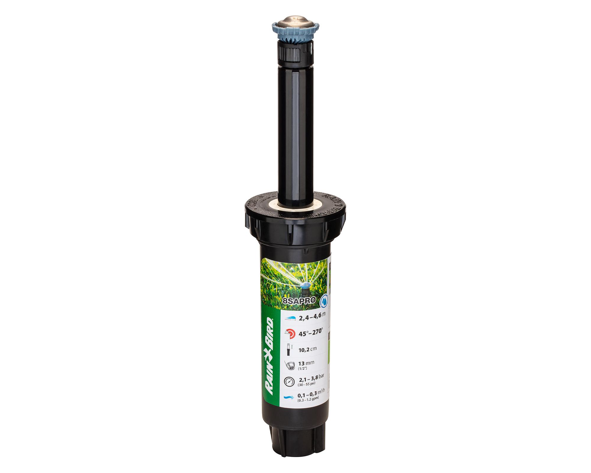 Aspersor cuerpo Pop Up 8Sapro negro 2.4/4.6 m-1