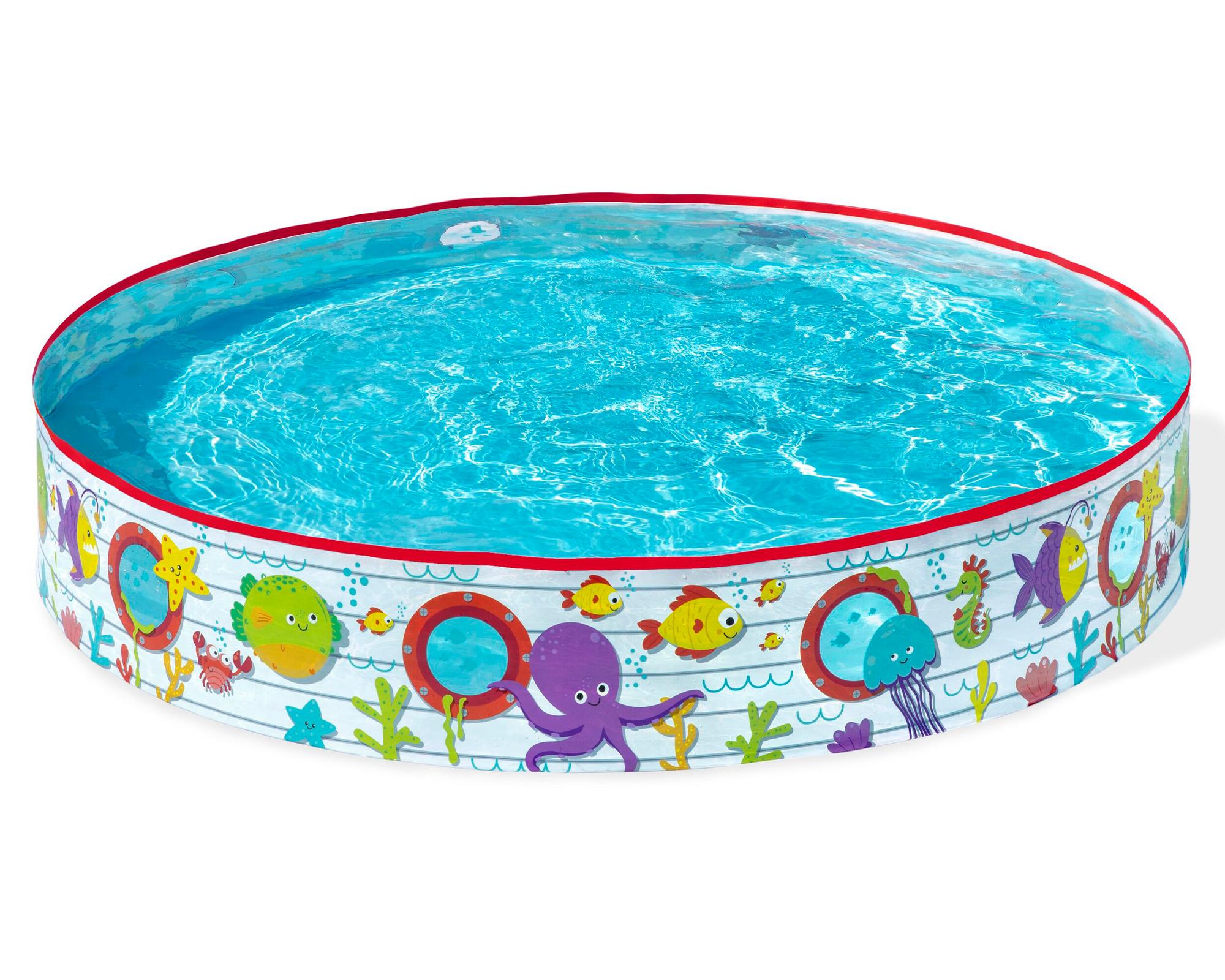 Piscina redonda 152 cm 435 L Fondo mar-0