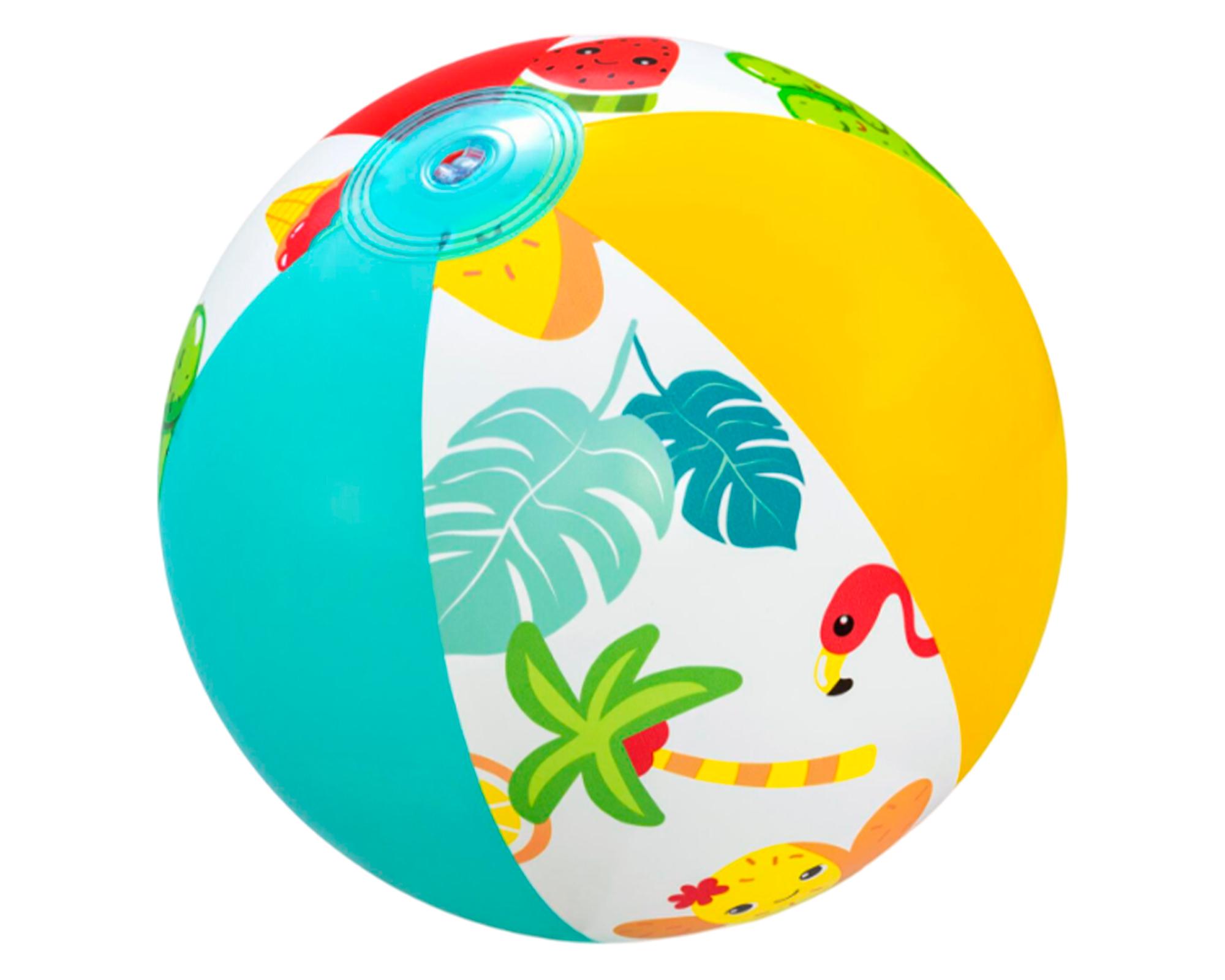 Piscina 122 cm + flotador anillo + pelota inflable 137 L Animales-2