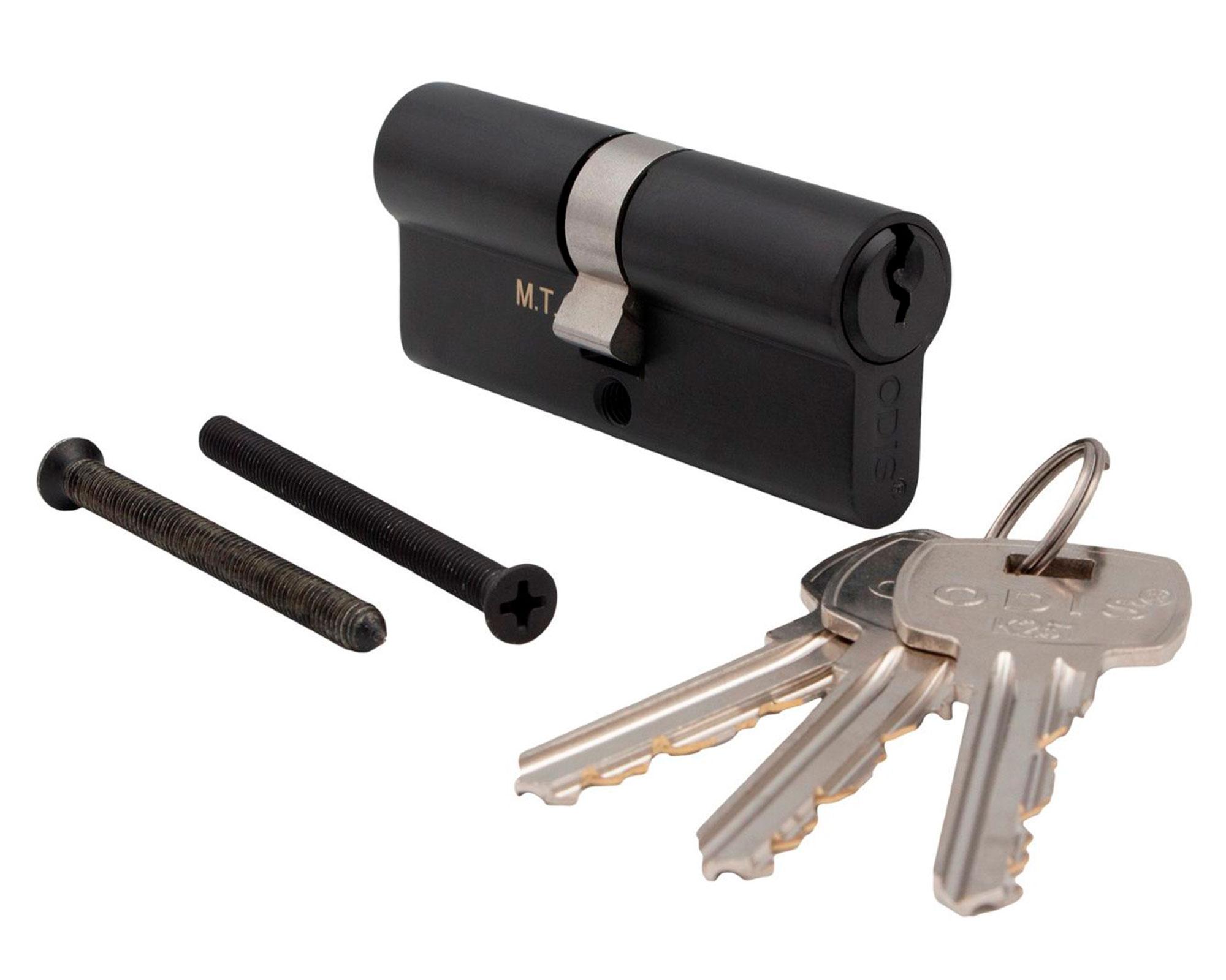 Cilindro llave-llave negro 70 mm-0