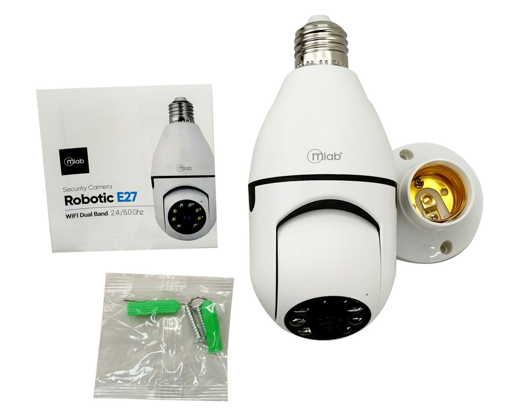 Cámara de seguridad PTZ Robotic E27 Wifi Dual-Band 9258-2