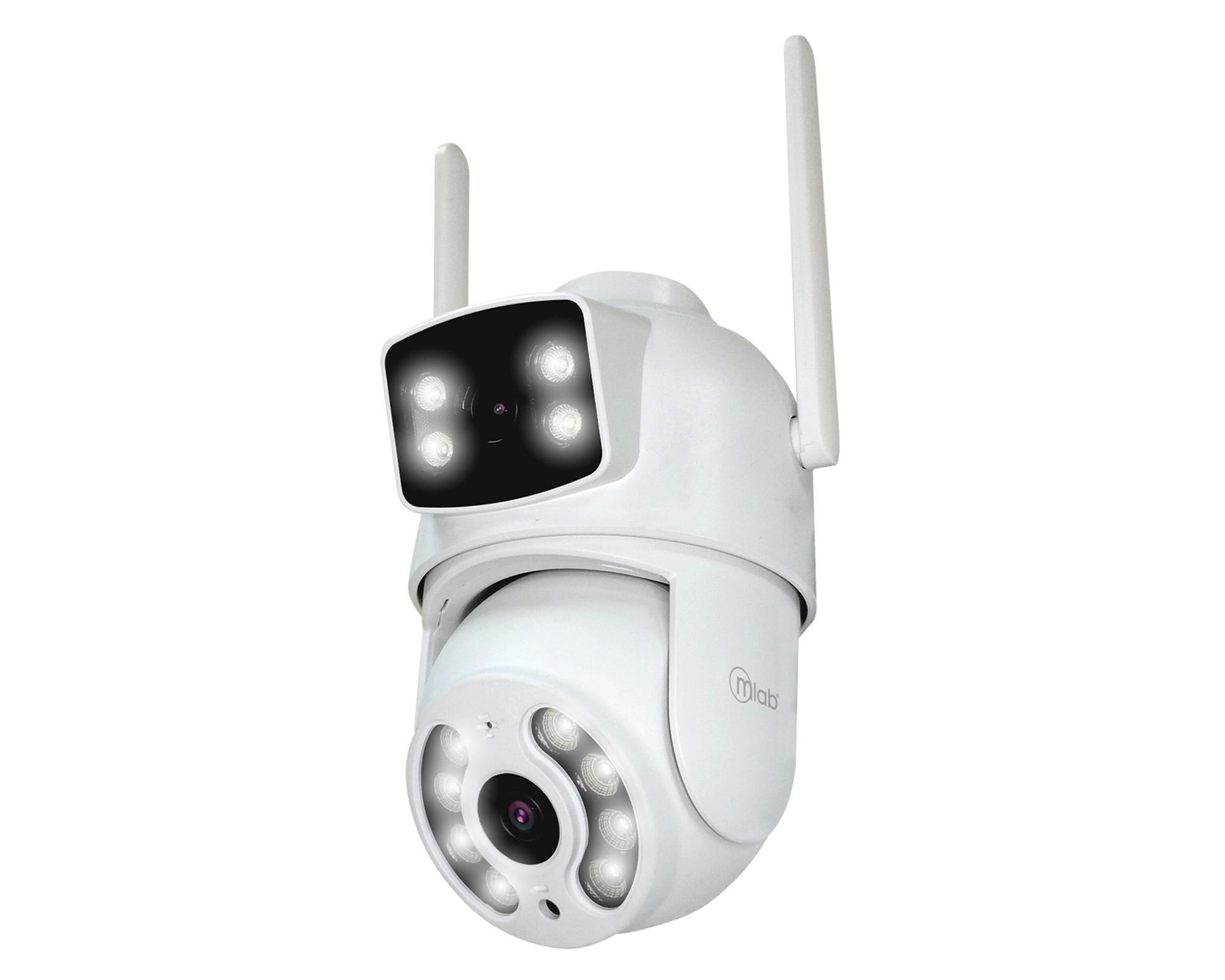 Cámara de seguridad PTZ Head 2 Vision doble lente Wifi band 9419-2