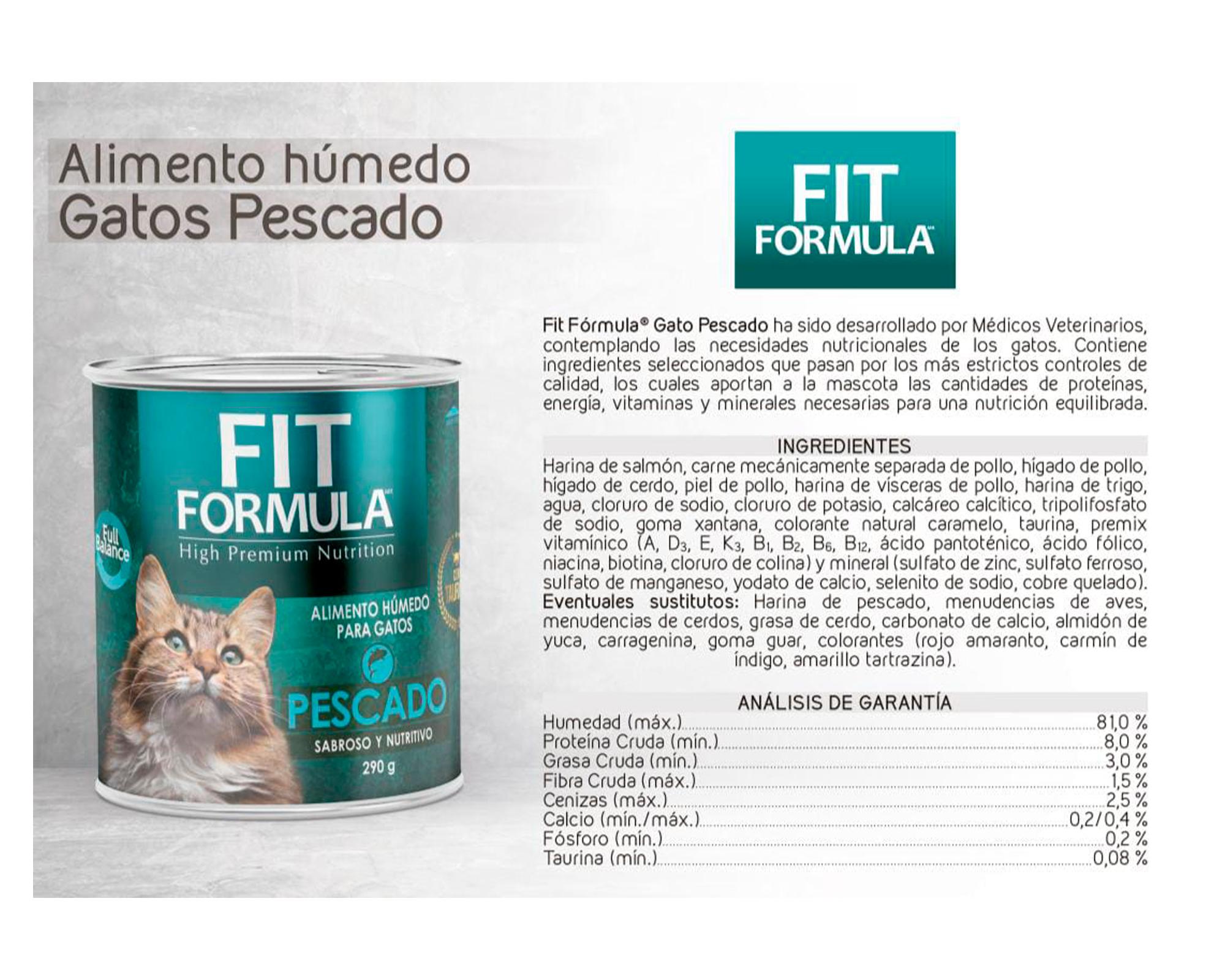 Alimento húmedo todas las etapas pescado 290 g-1