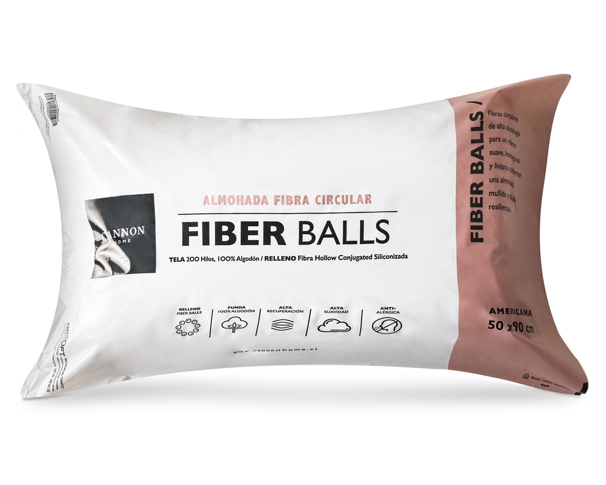 Almohada Fiber ball blanco 50x90 cm 2 un.-3
