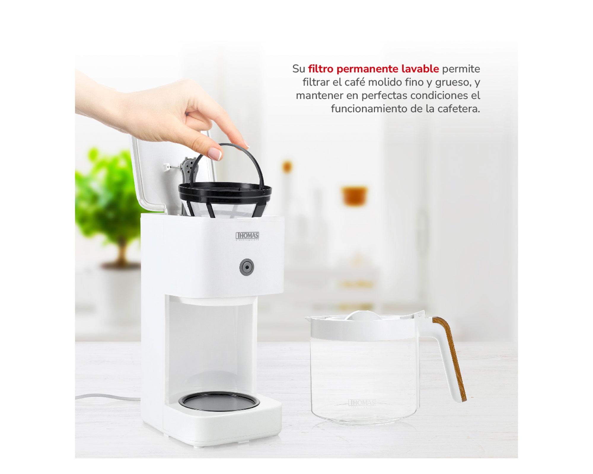 Cafetera de filtro TH-134B blanco 1.5 lt-2
