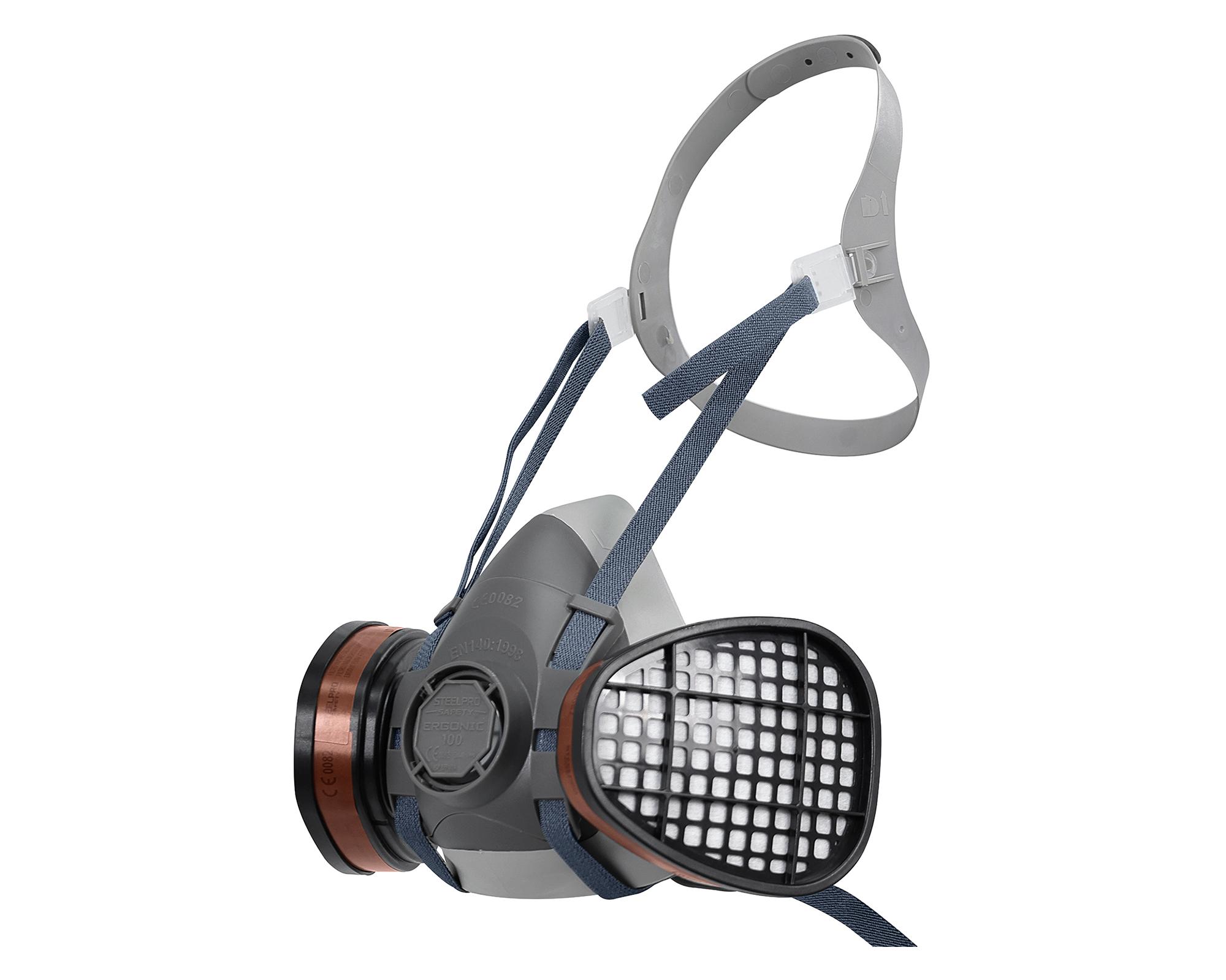 Mascarilla reutilizable 100 + filtro Ergonic F500V A1-2