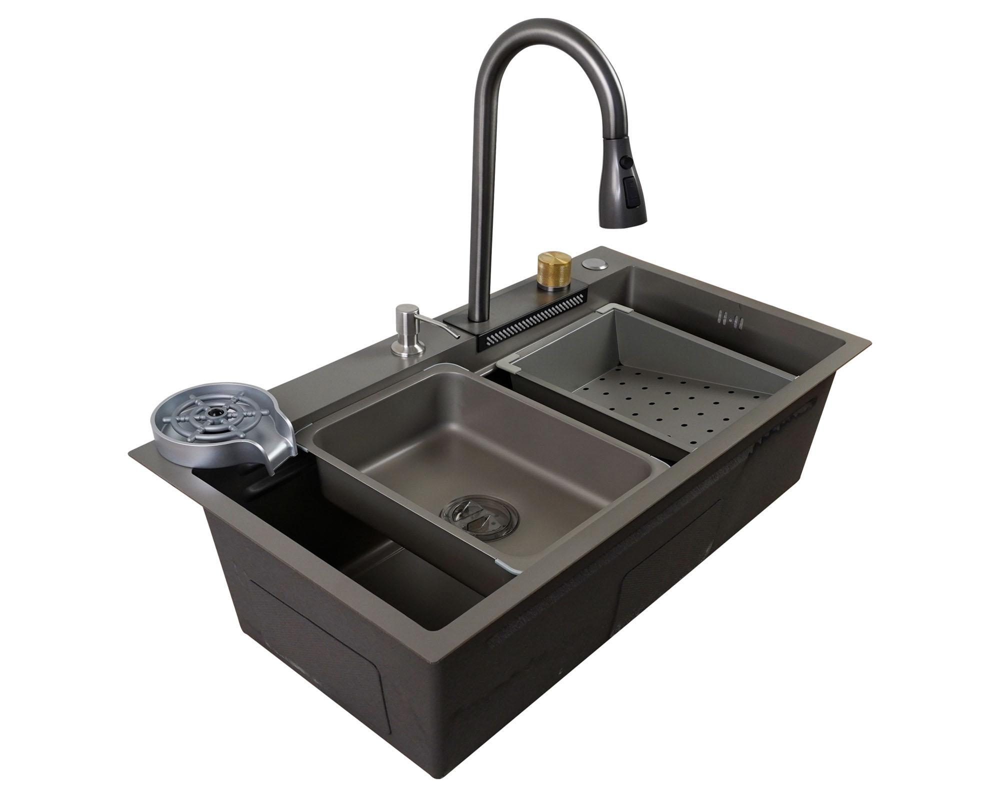 Lavaplatos Icon Cascada style gris 22x45x80 cm-1