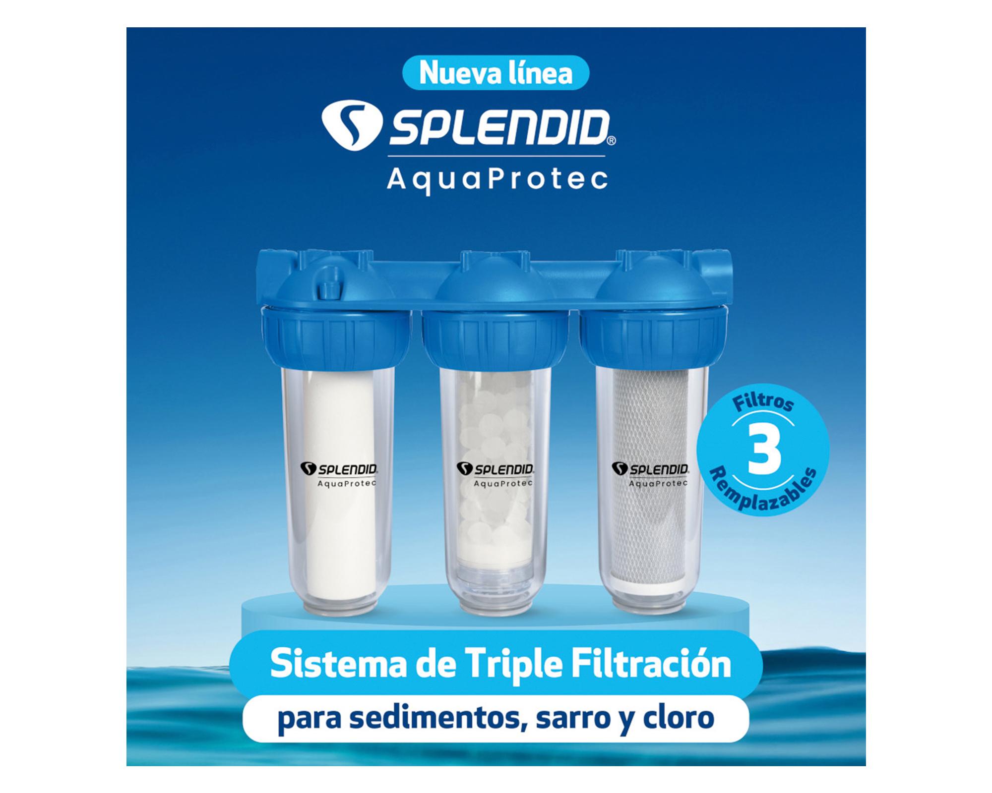 Filtro Triple antisarro + sedimentos + cloro-4