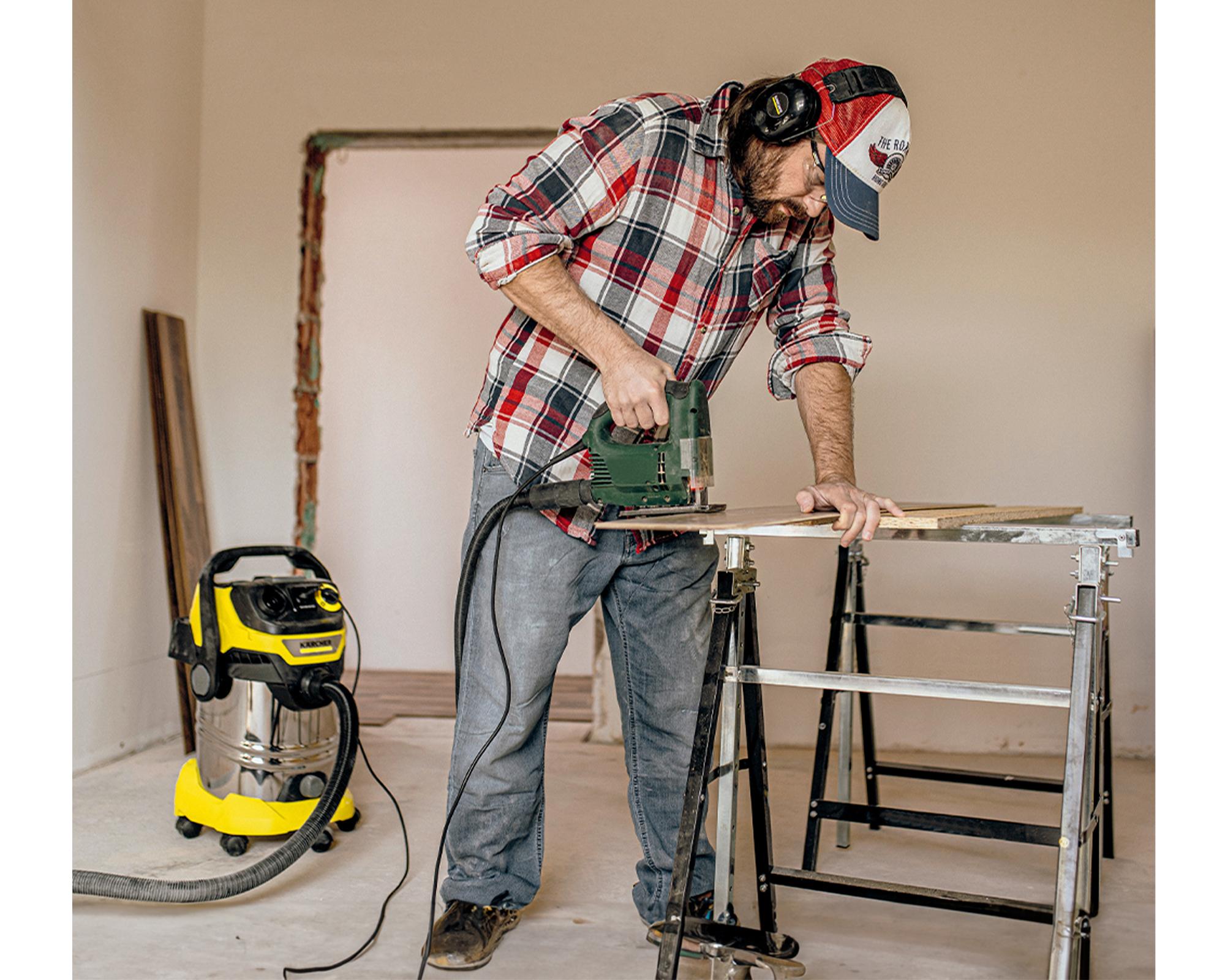 Aspiradora polvo/agua WD 6 PS amarillo 1300W-5