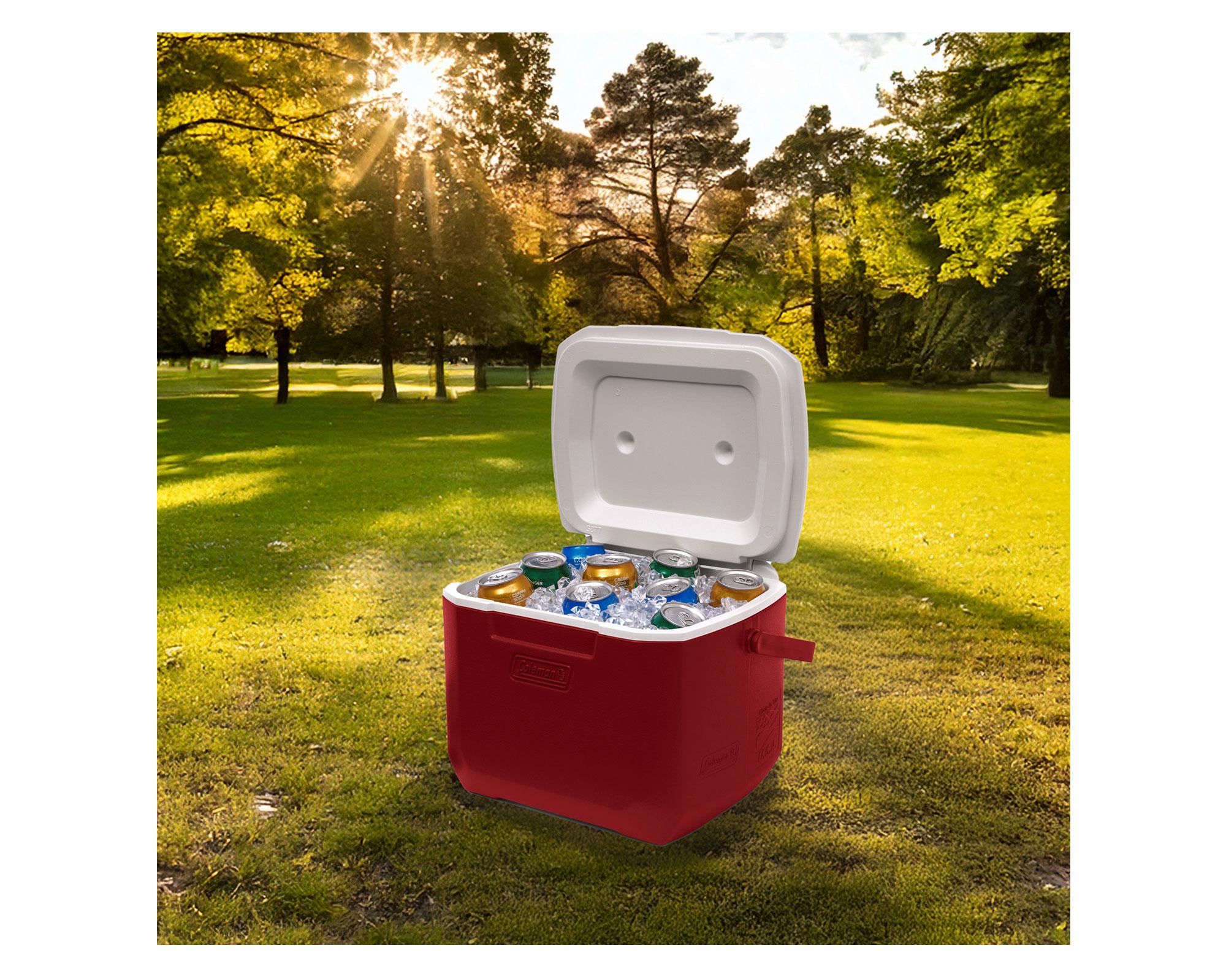 COOLER COLEMAN CHILLER 16QT ROJO-2