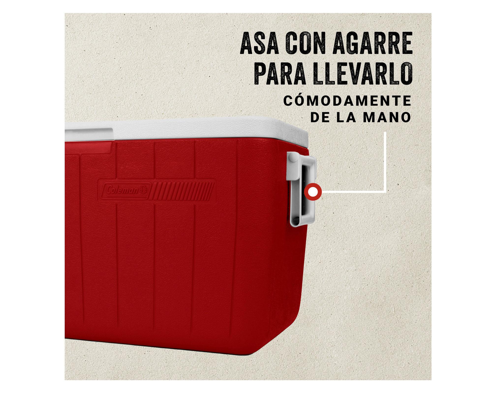 COOLER COLEMAN CHILLER 48QT ROJO-3