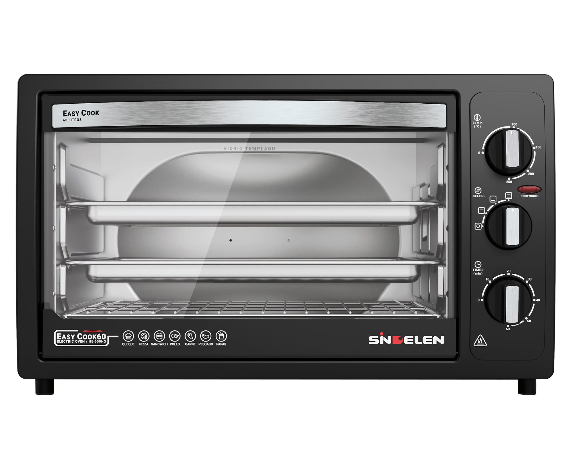 Horno eléctrico HE-600NG negro 60 lt-0