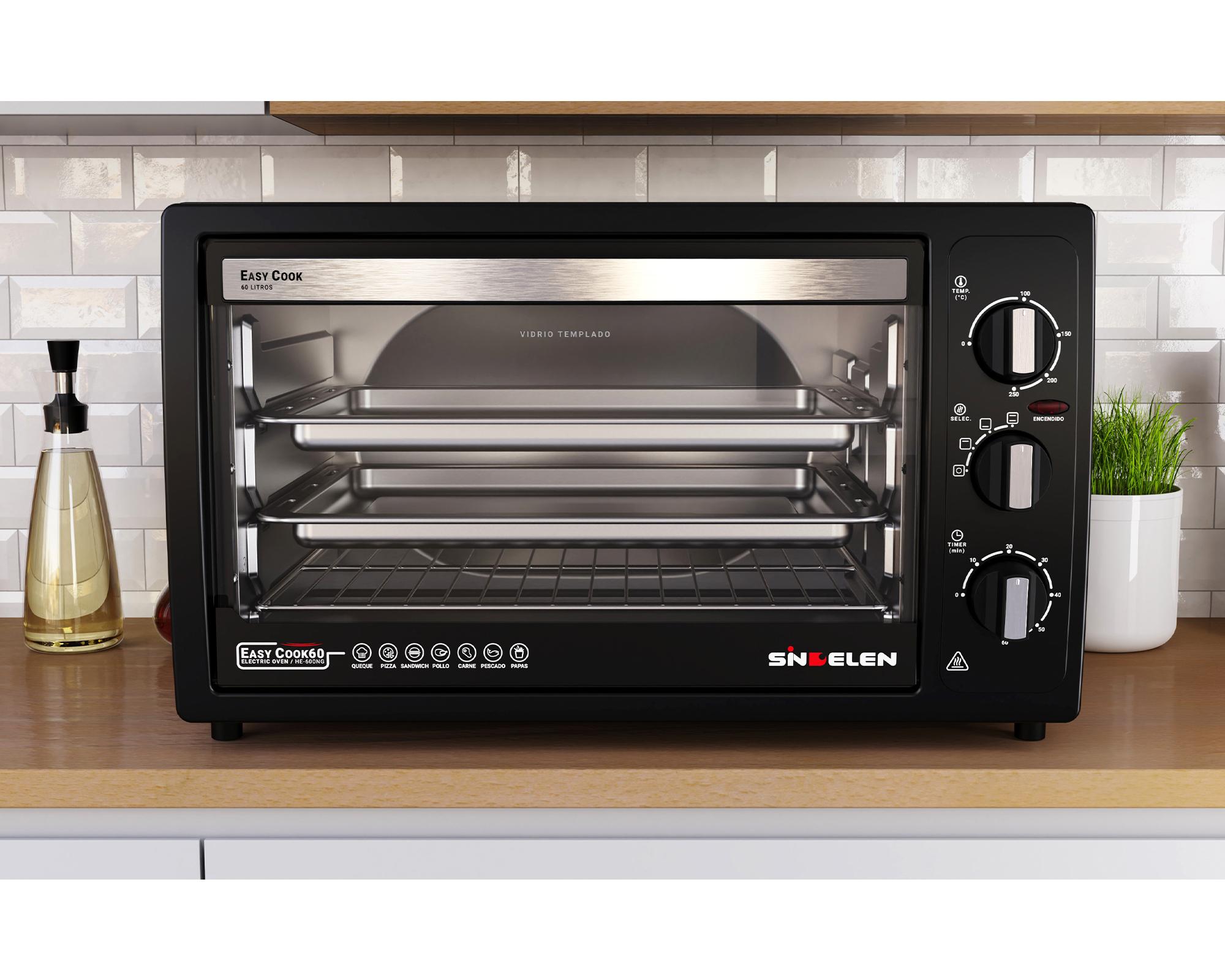 Horno eléctrico HE-600NG negro 60 lt-4