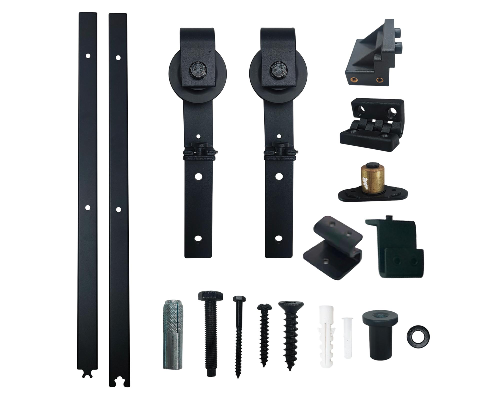 Kit puerta granero plegable 8 x 13 x 108 cm-0