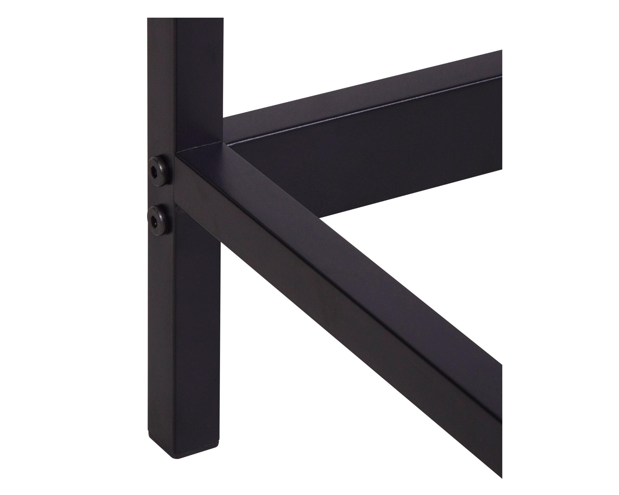 Escritorio Oregón negro/natural 2 cajones-4