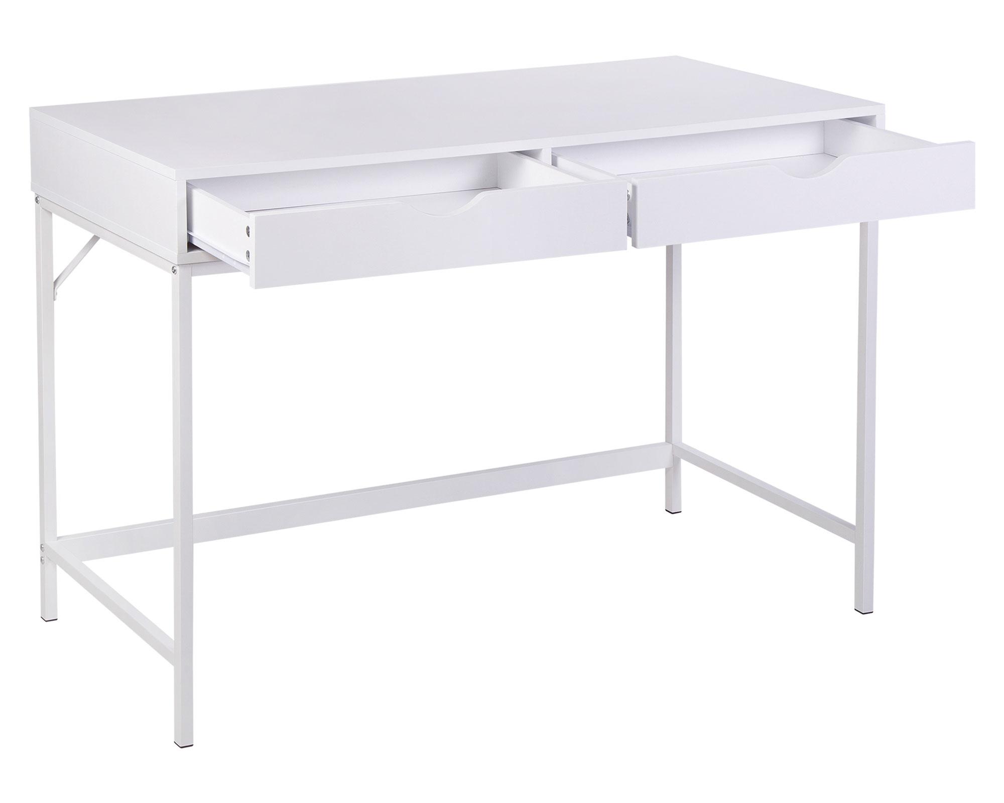 Escritorio Oregón blanco 2 cajones-2