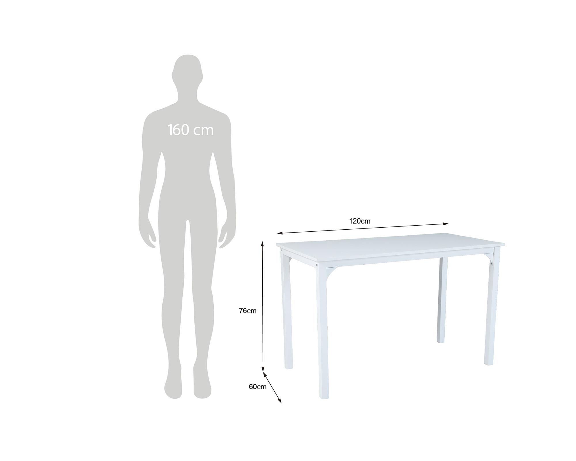 Escritorio Bill 76x120x60 cm-4