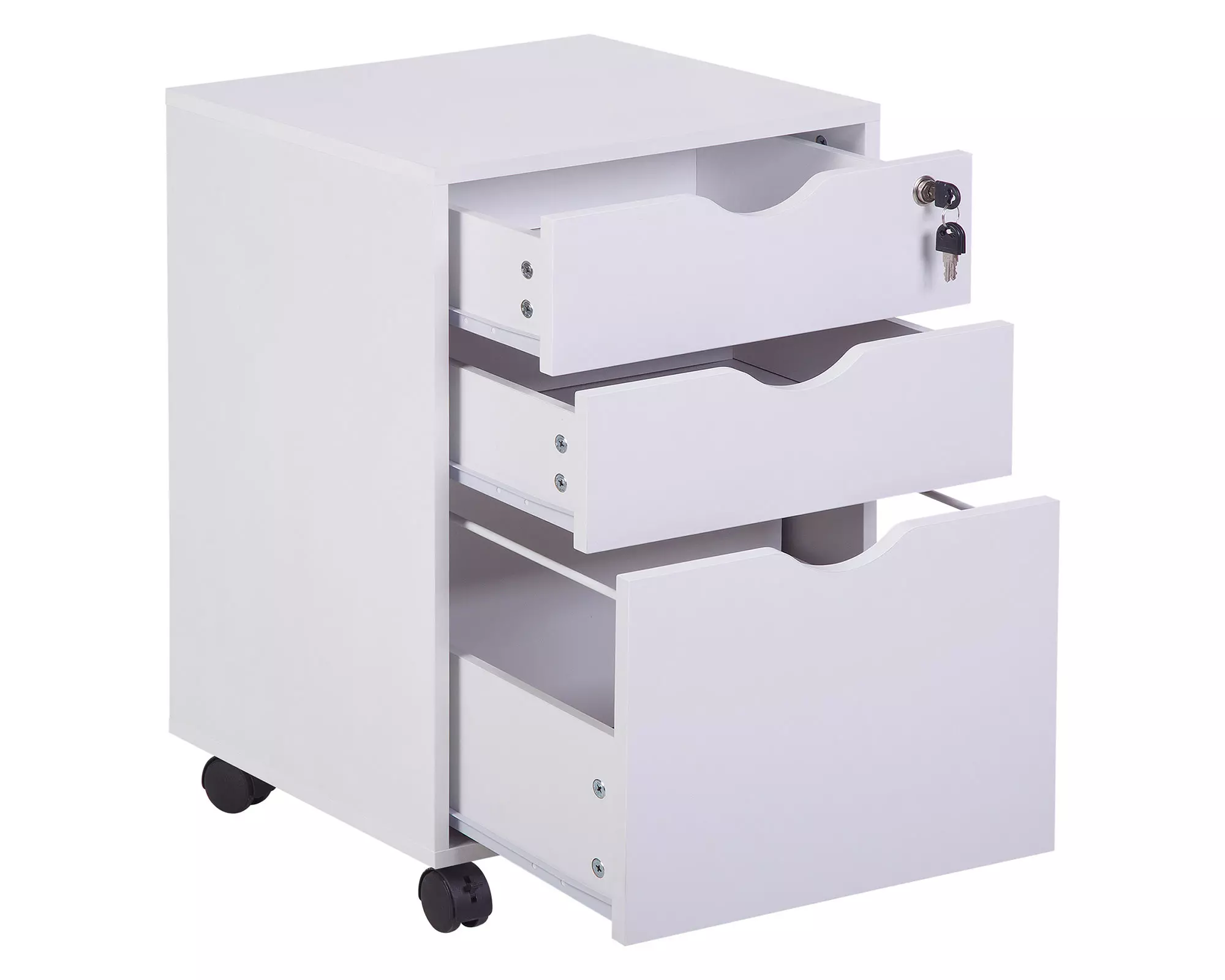 Cajonera Bill blanco 3 cajones-2