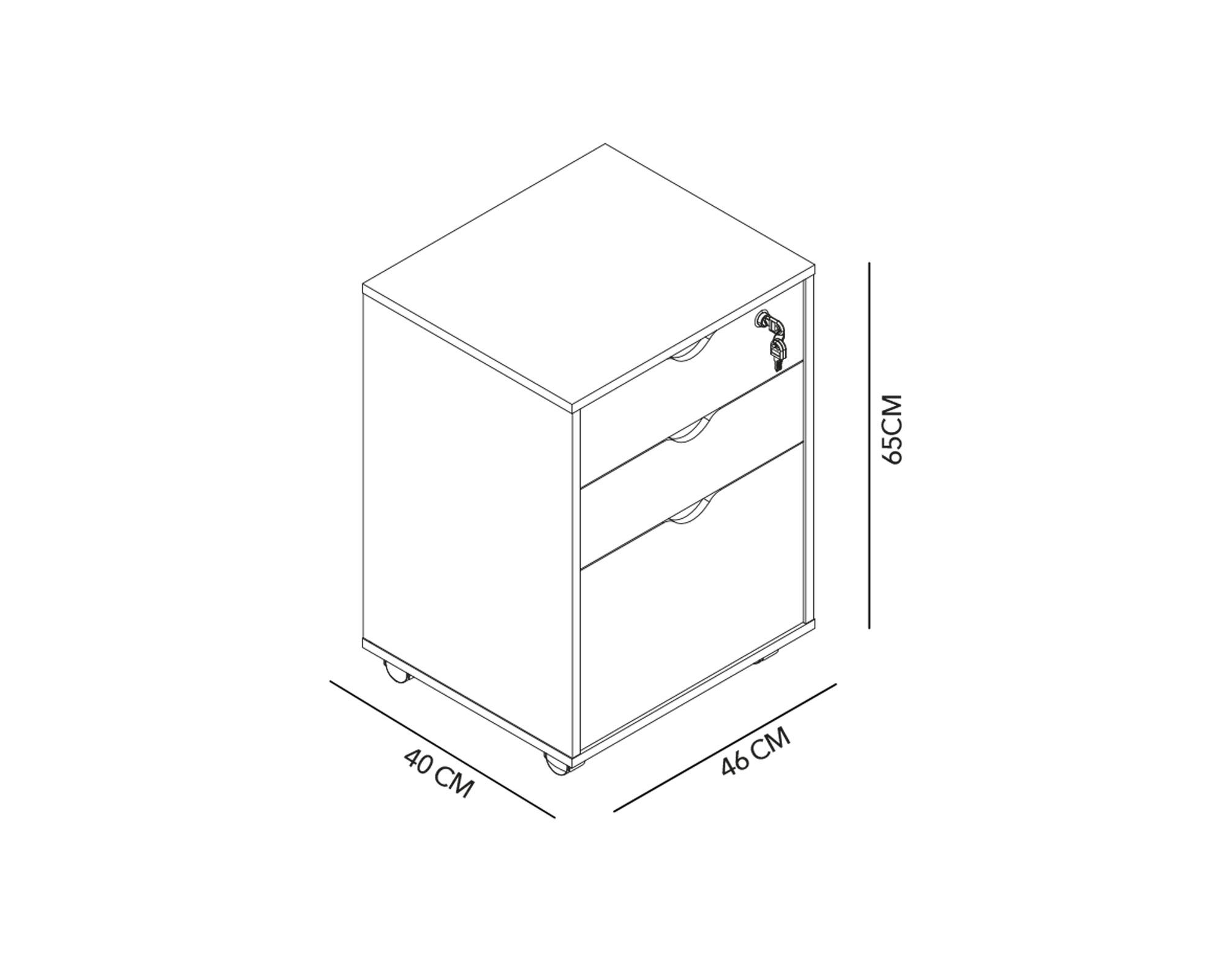 Cajonera Bill blanco 3 cajones-8