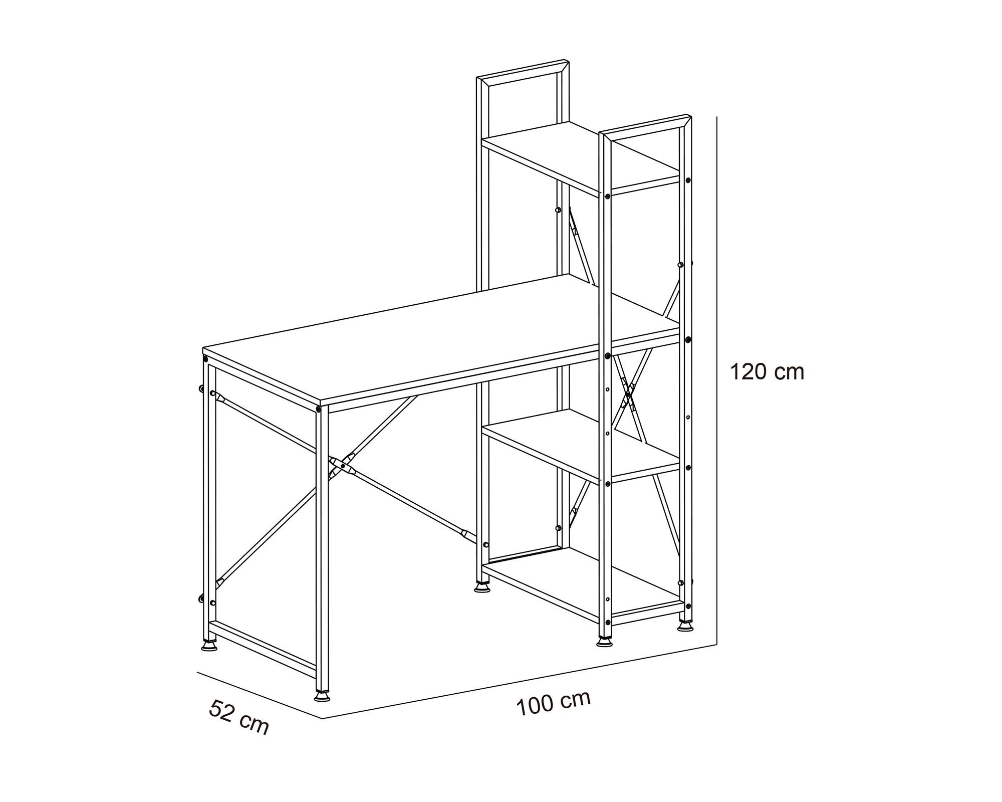 Centro trabajo Adel negro/natural-4