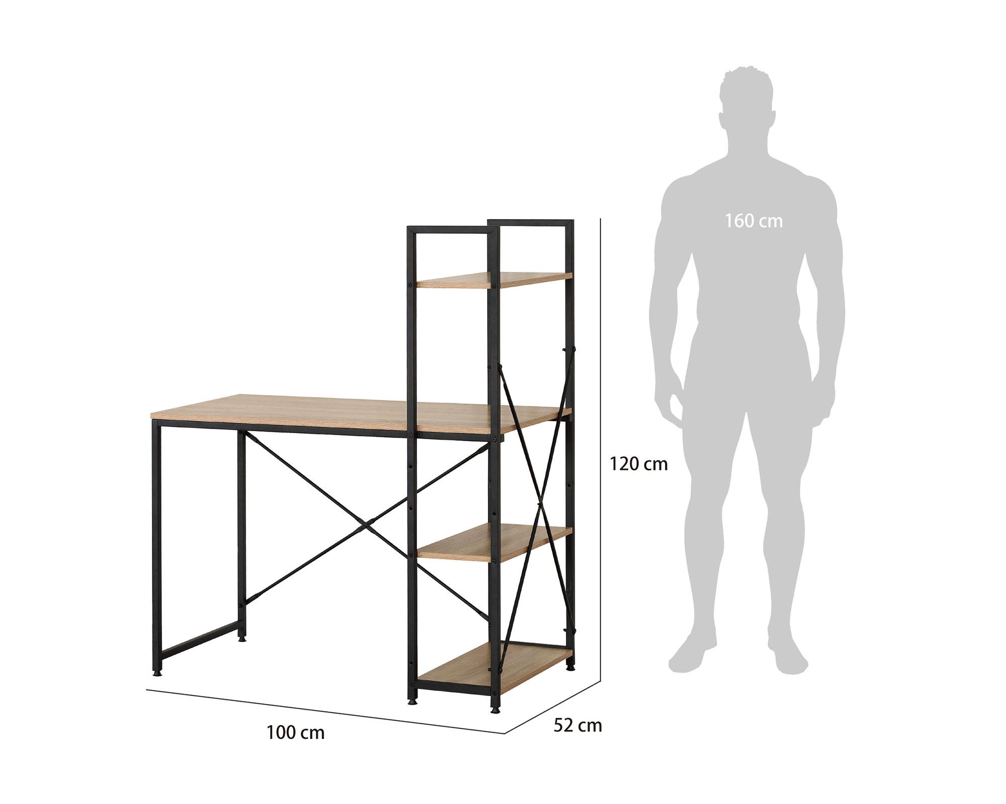 Centro trabajo Adel negro/natural-3