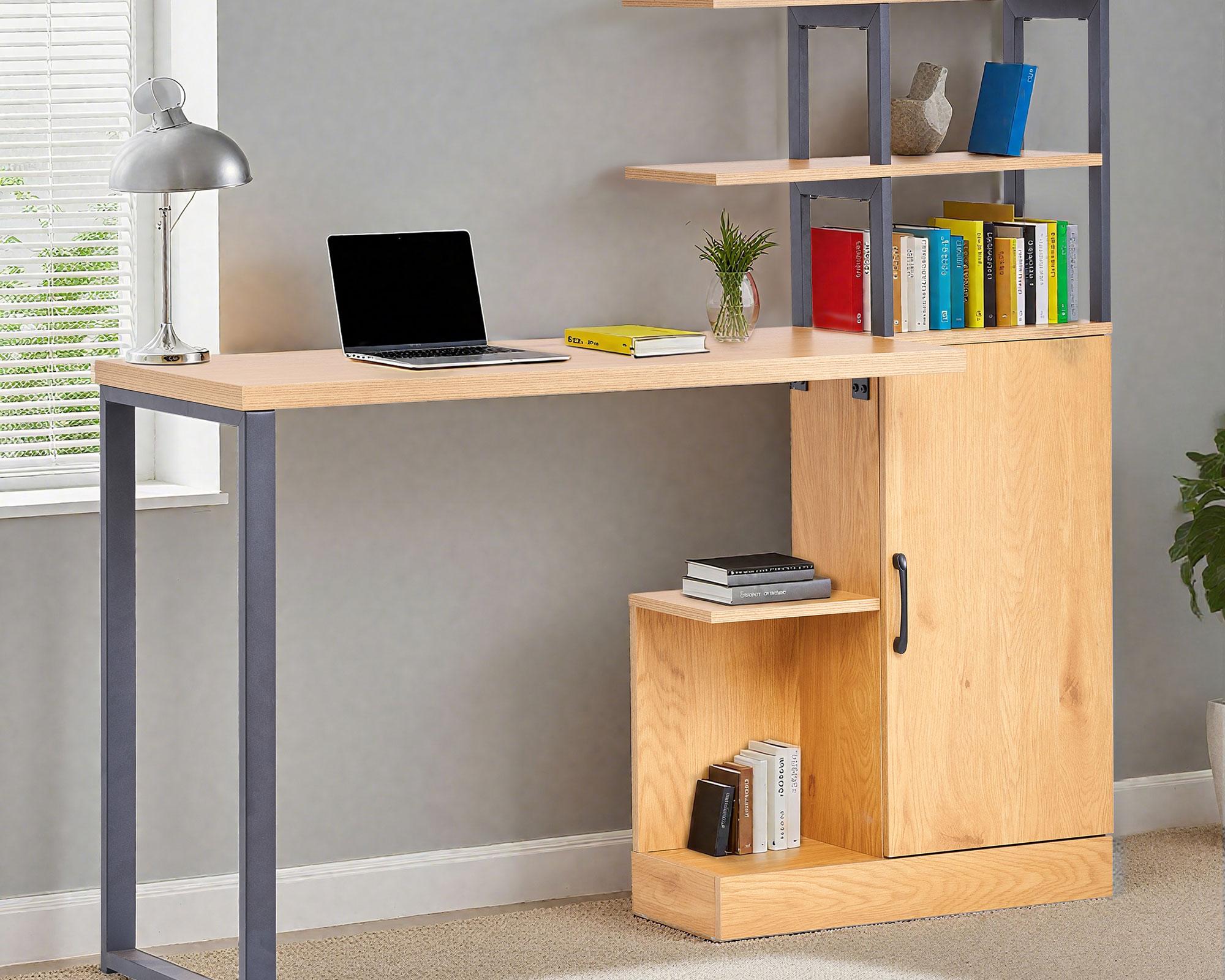 Centro de trabajo Matoto natural 135x120x44 cm-6