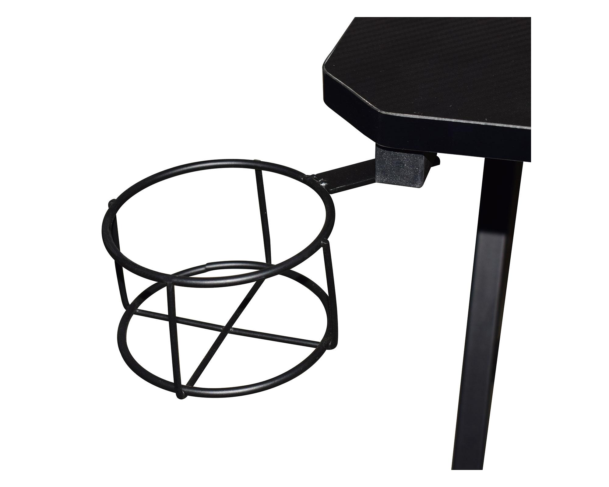 Escritorio esquinero Gamer negro-6