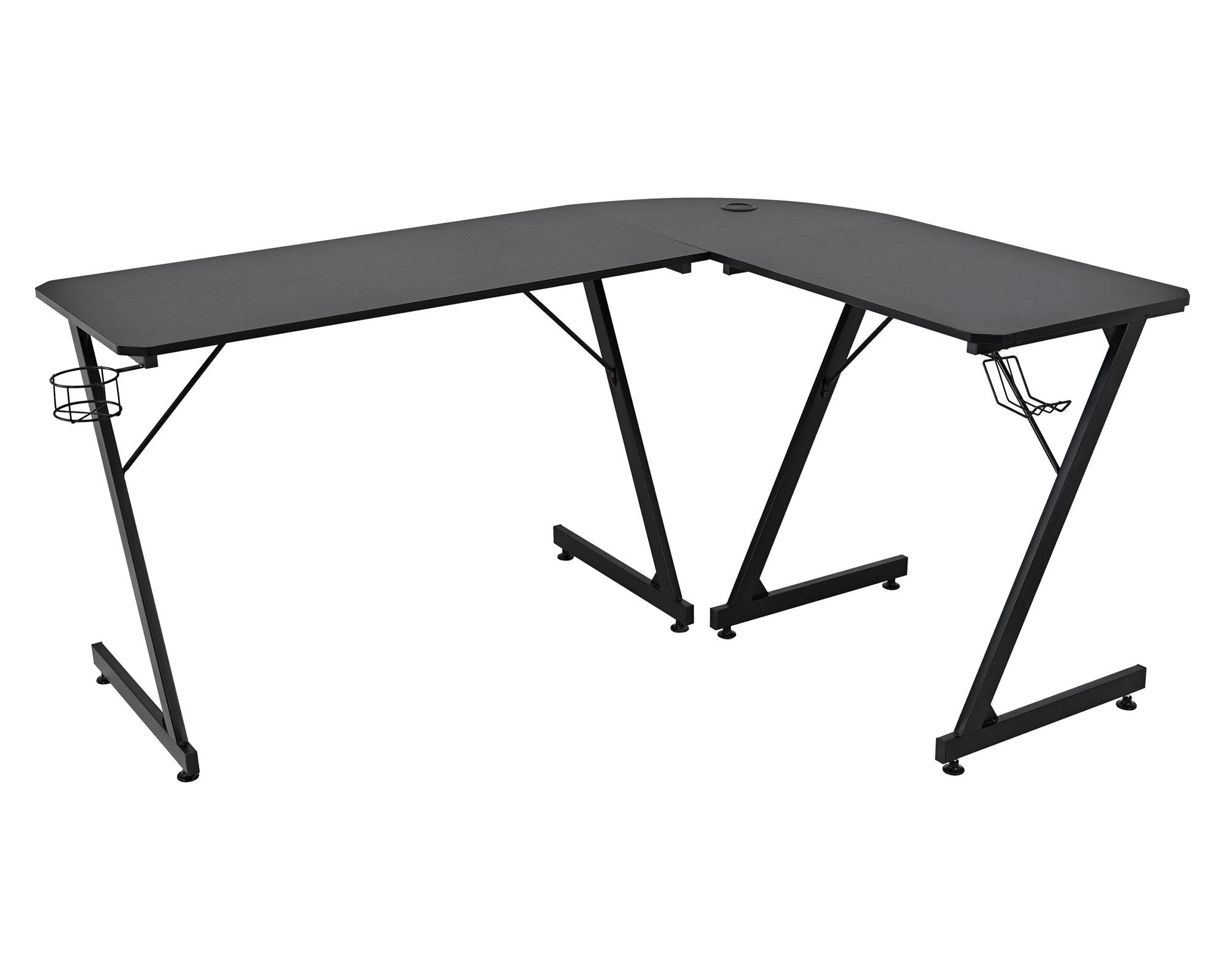 Escritorio esquinero Gamer negro-3