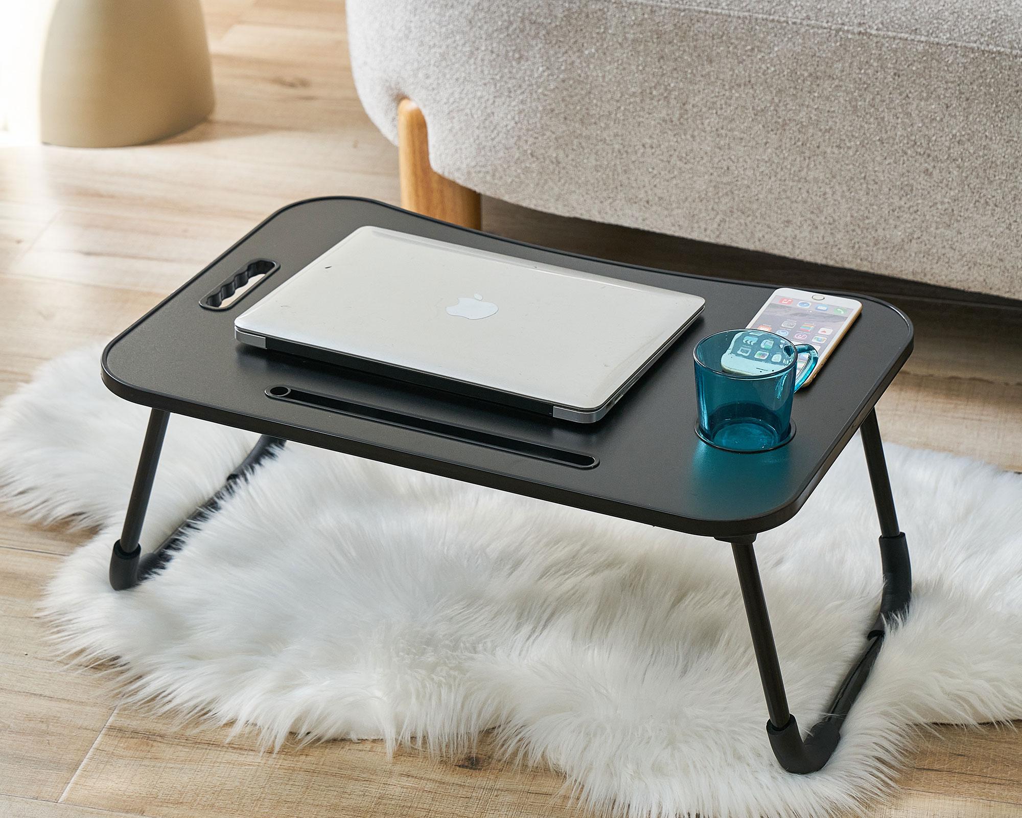 Mesa plegable grafito 27x60x40 cm-4