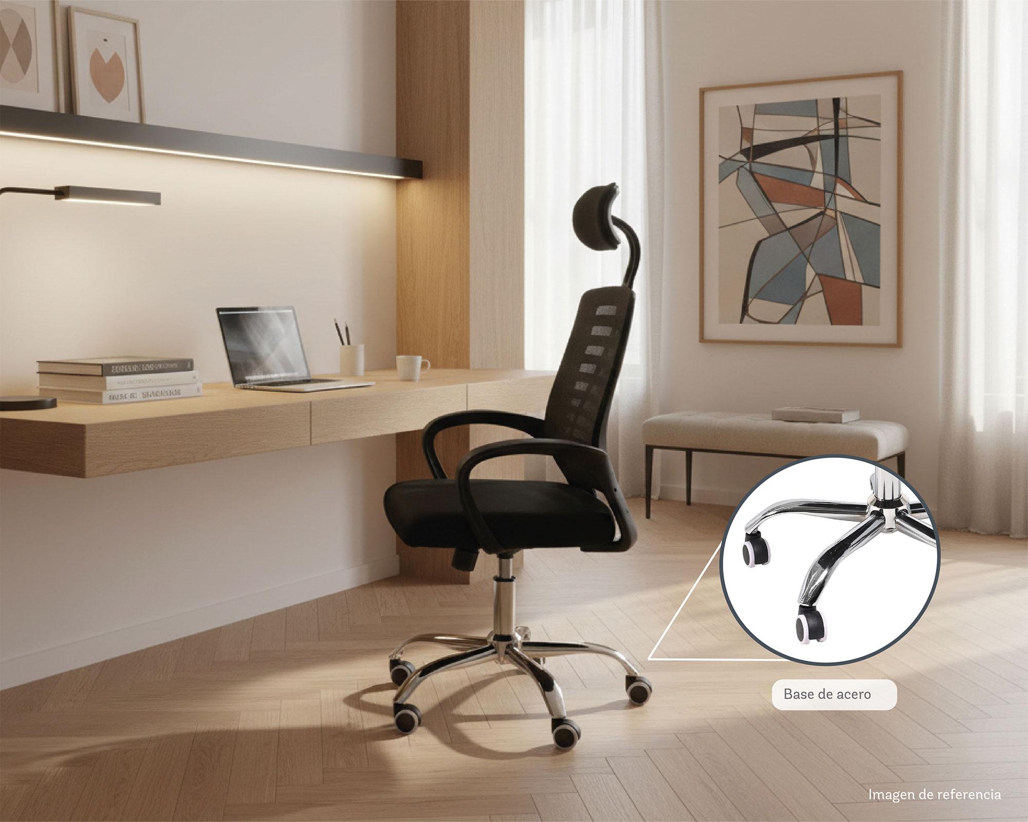 Silla ejecutiva Ulsan negro-3